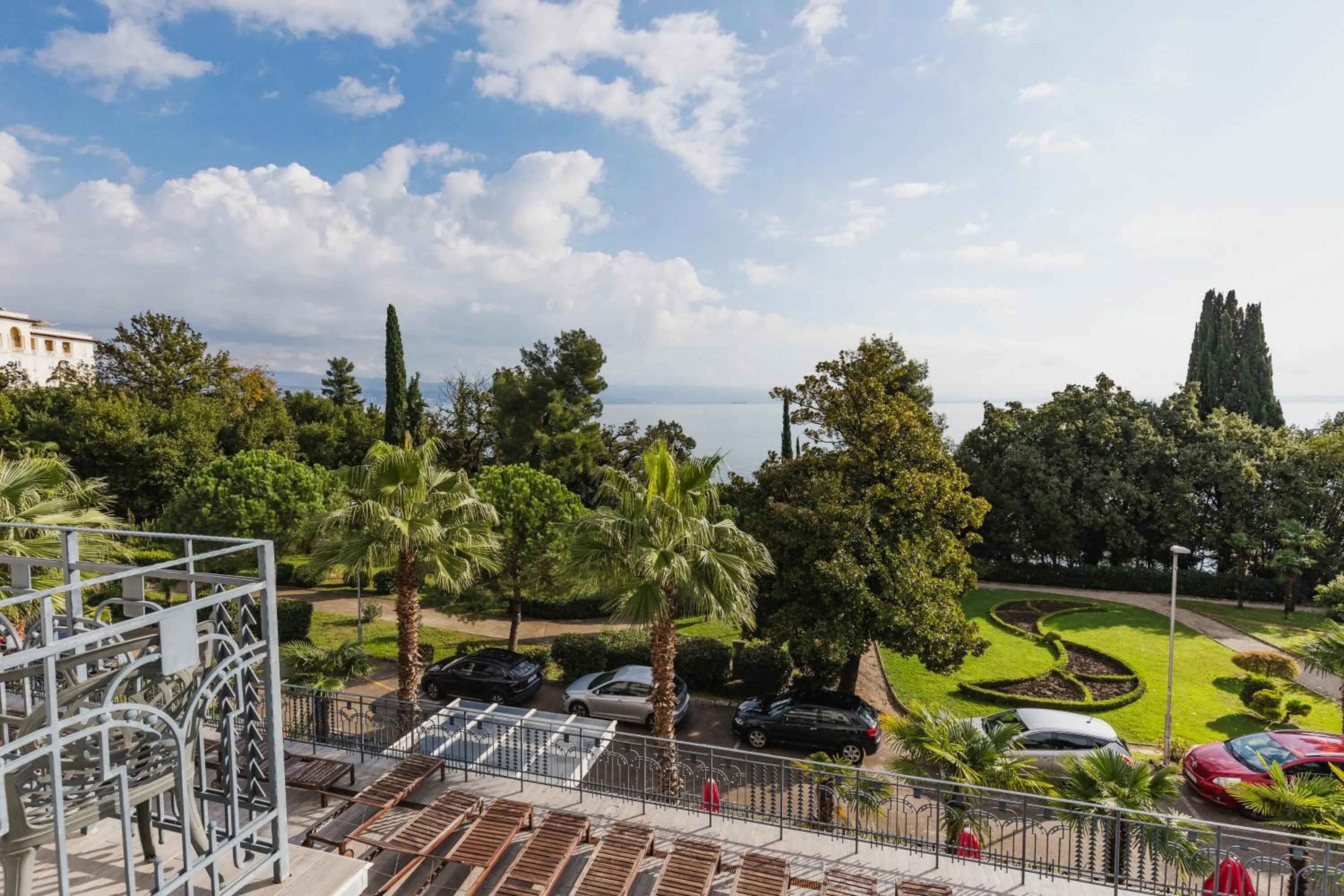 Garden view in Hostel Link