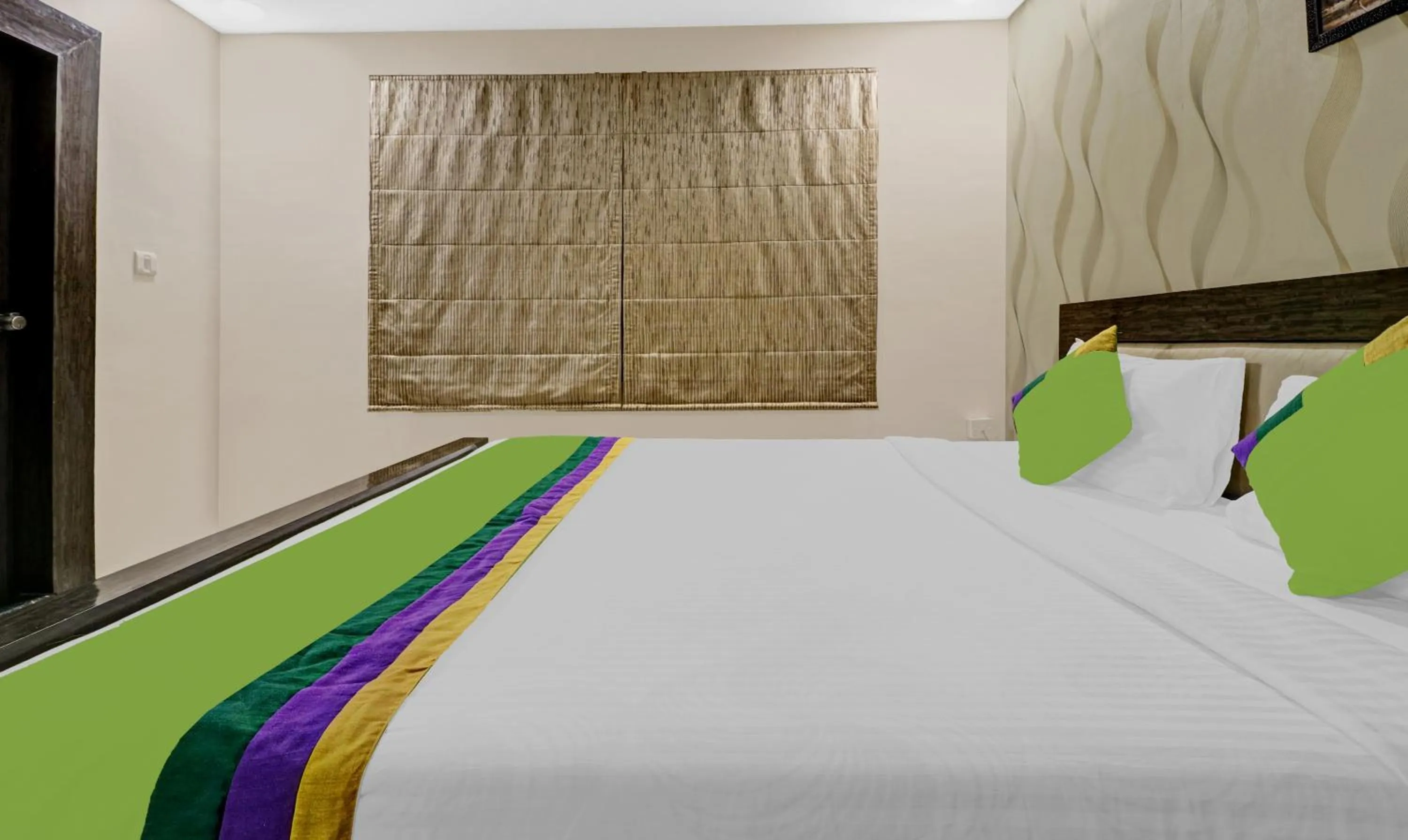 Bedroom, Bed in Treebo Elite Premium Homes