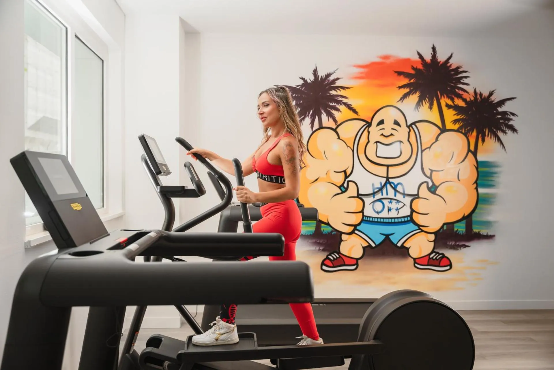 Fitness centre/facilities in Hotel Mediterraneo