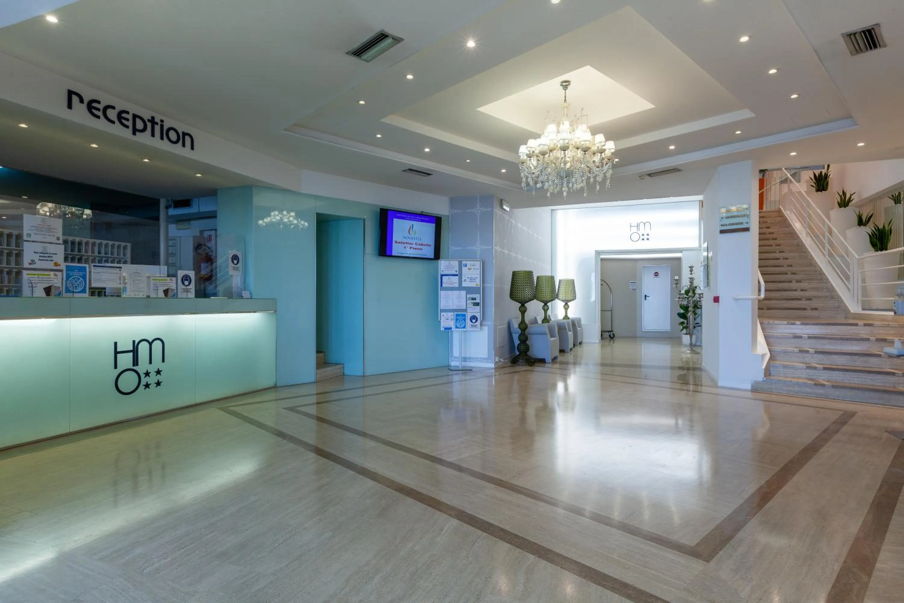 Lobby or reception in Hotel Mediterraneo