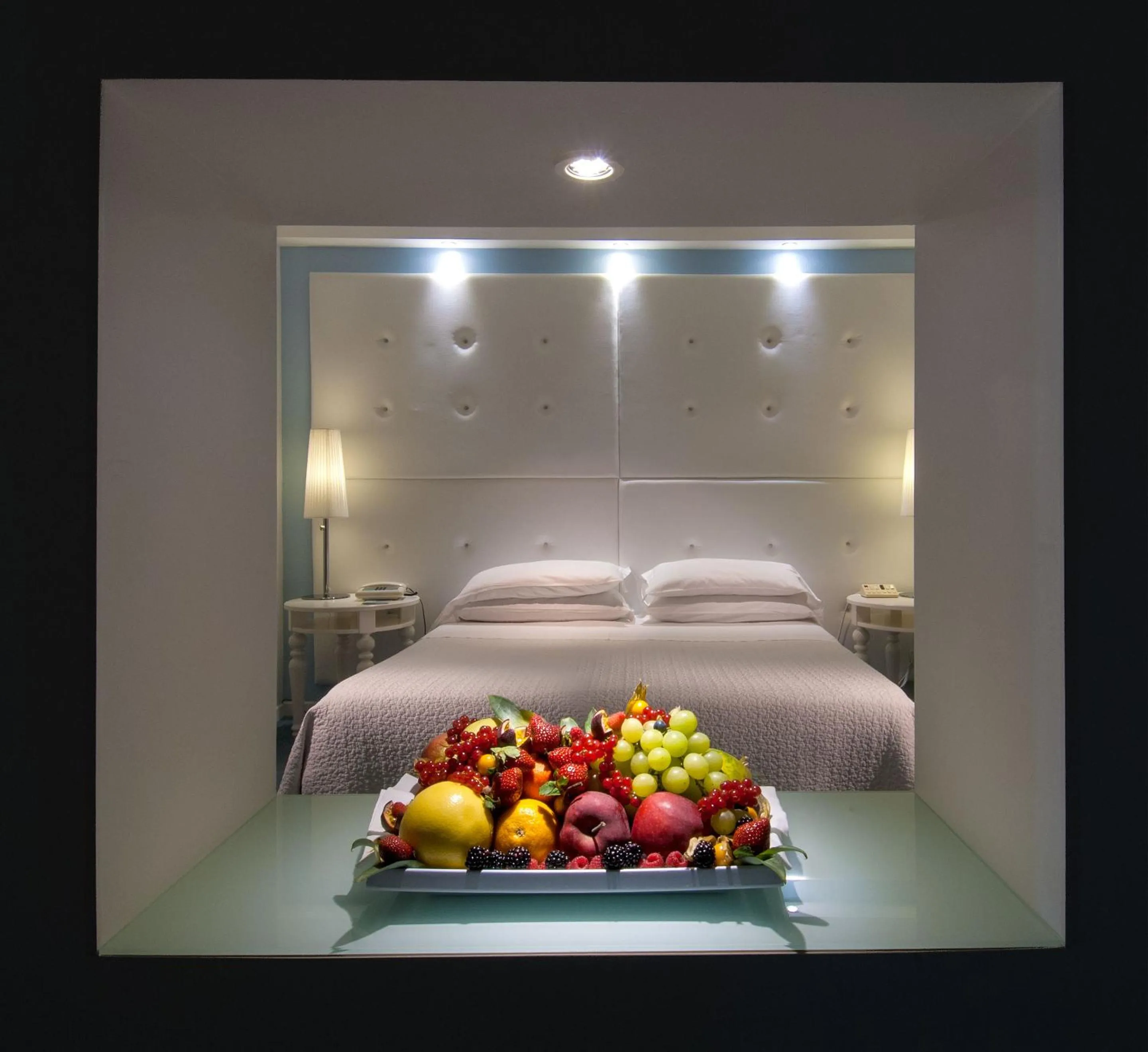 Bed in Hotel Mediterraneo