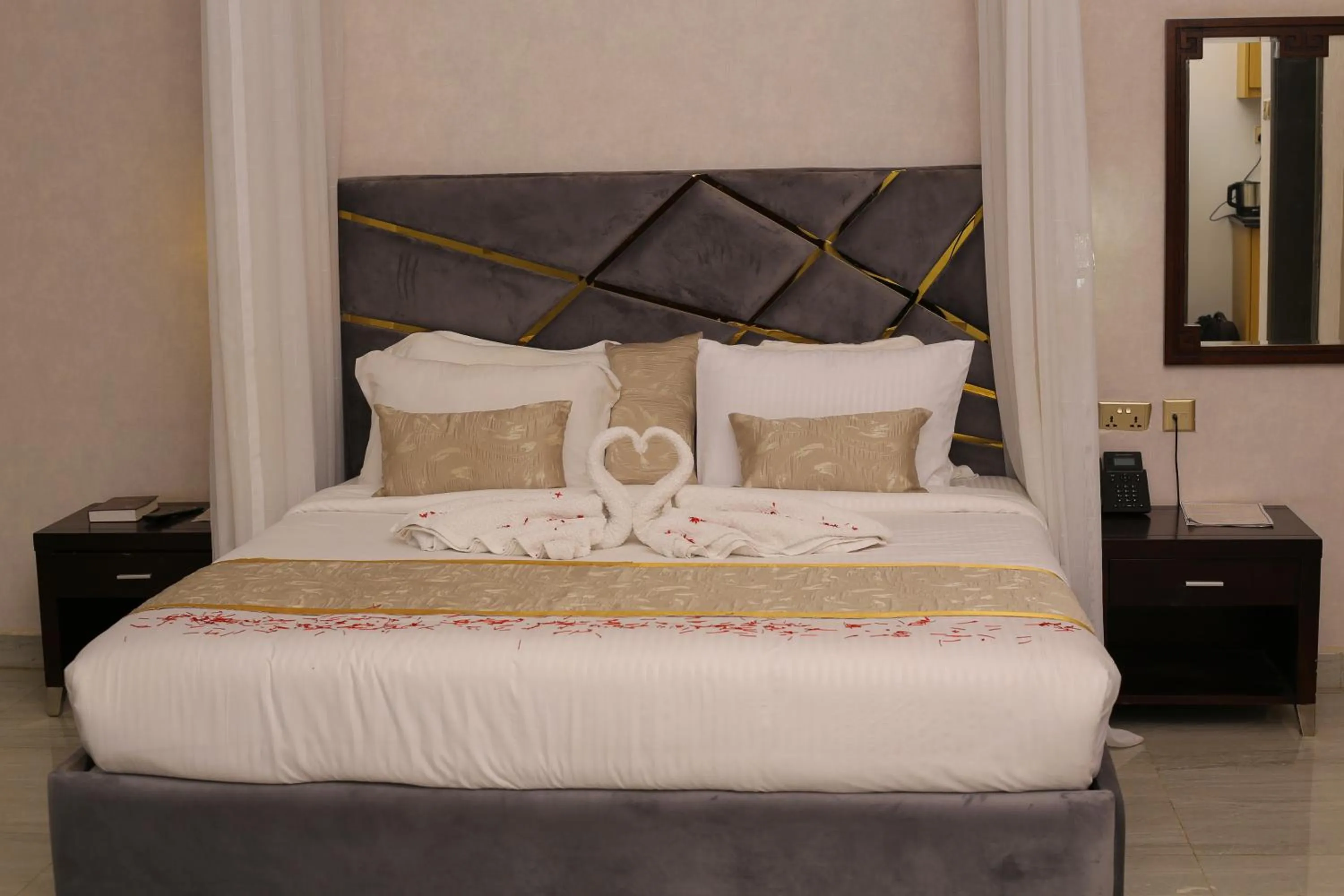 Bed in The Voice Hotel