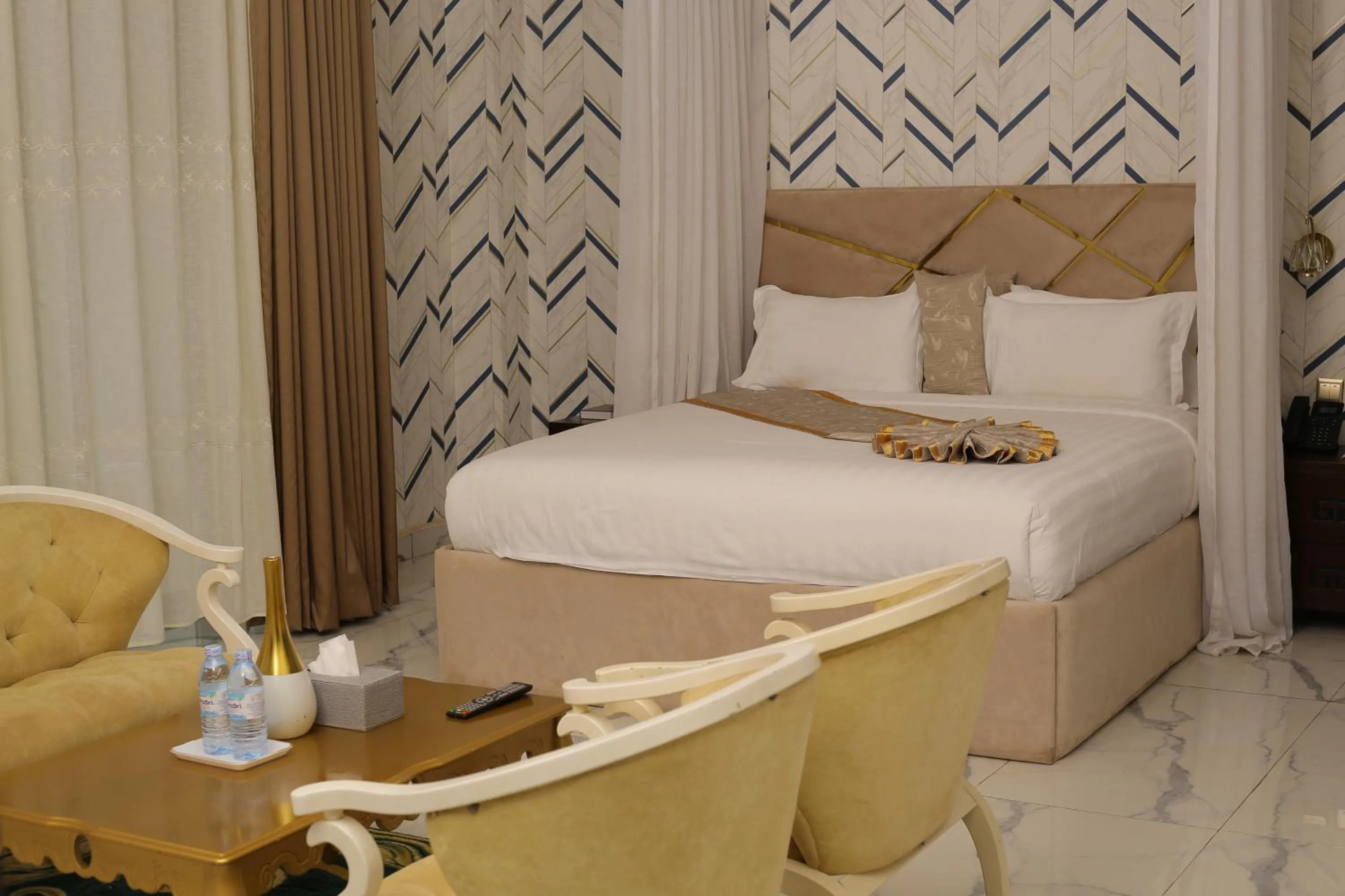 Bed in The Voice Hotel