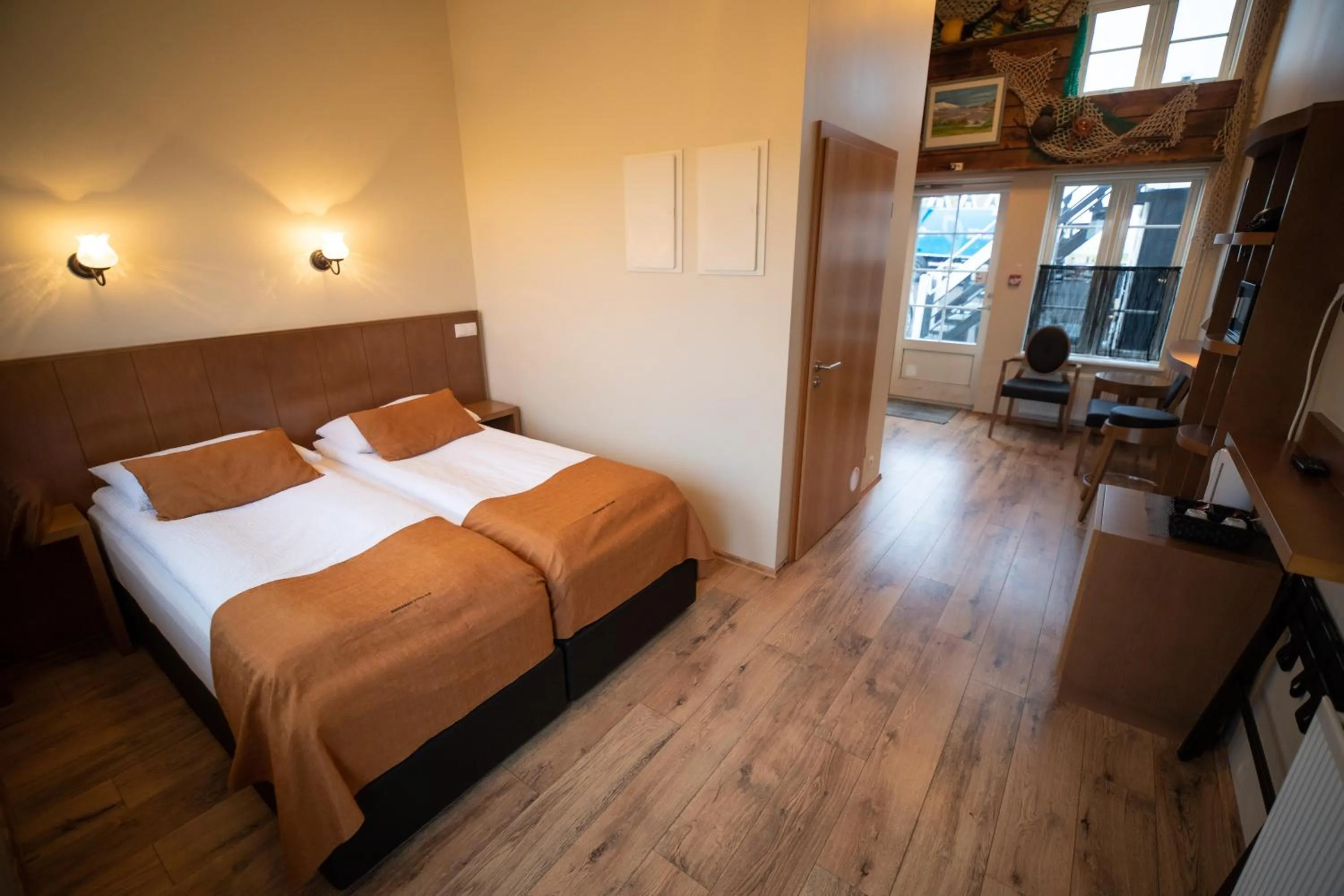 Photo of the whole room, Bed in Hlid Fisherman's Village