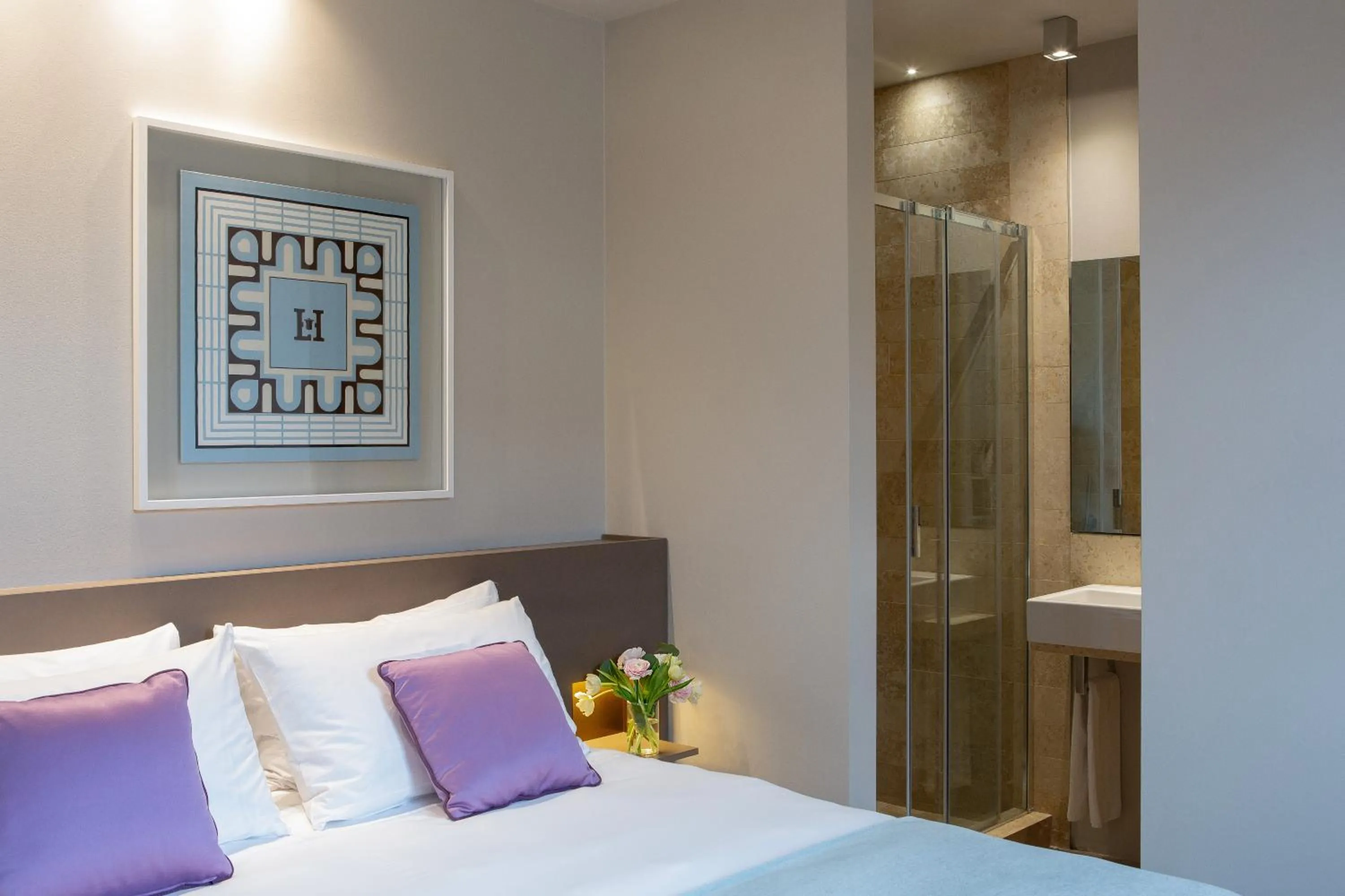 Bed in Posta Design Hotel