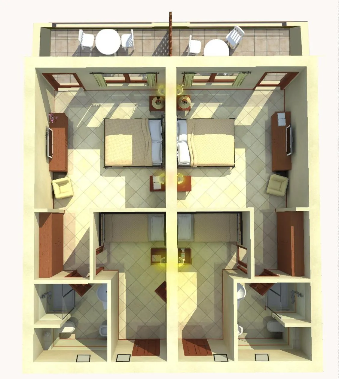 Floor plan in Hotel Airone isola d'Elba