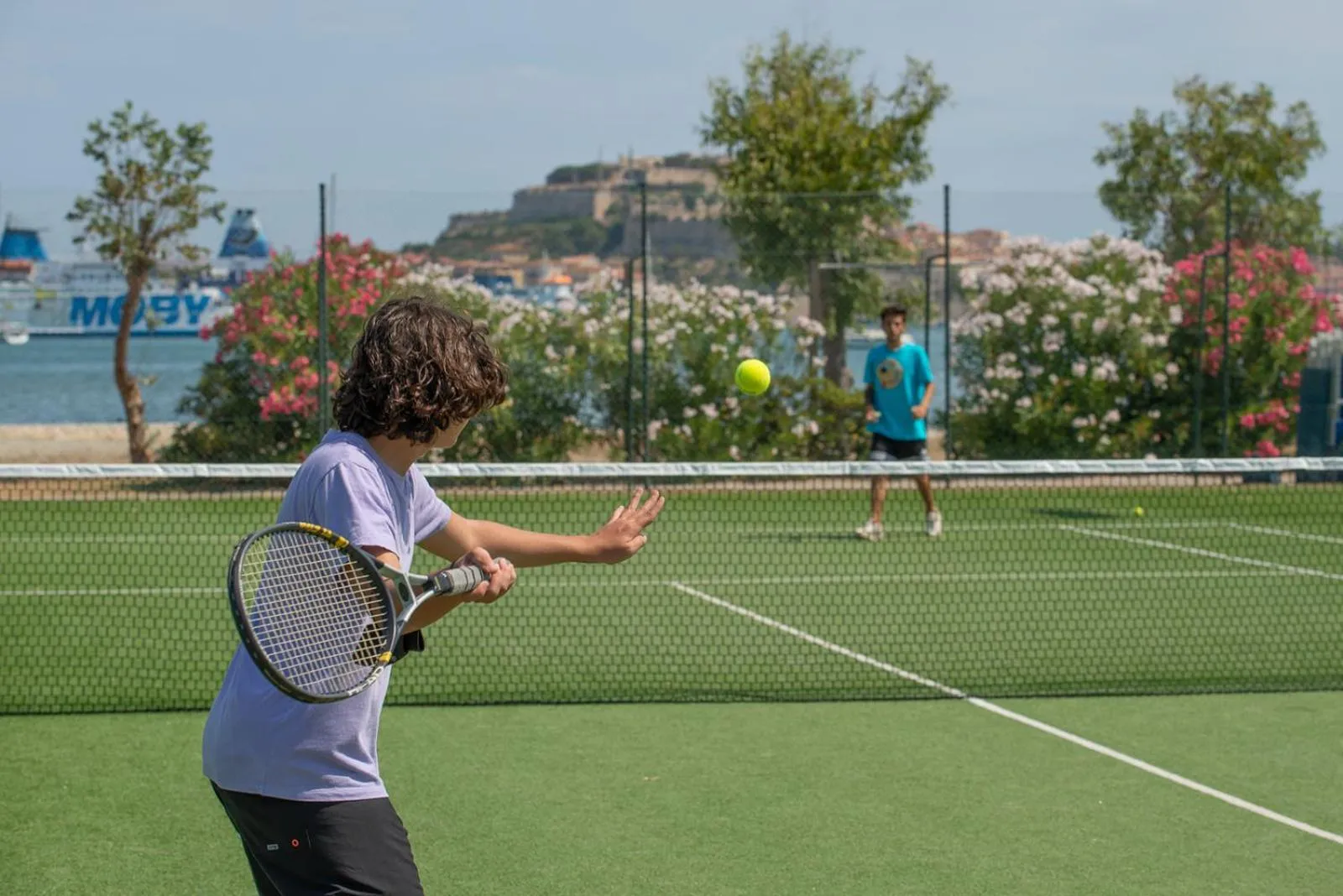 Tennis court in Hotel Airone isola d'Elba