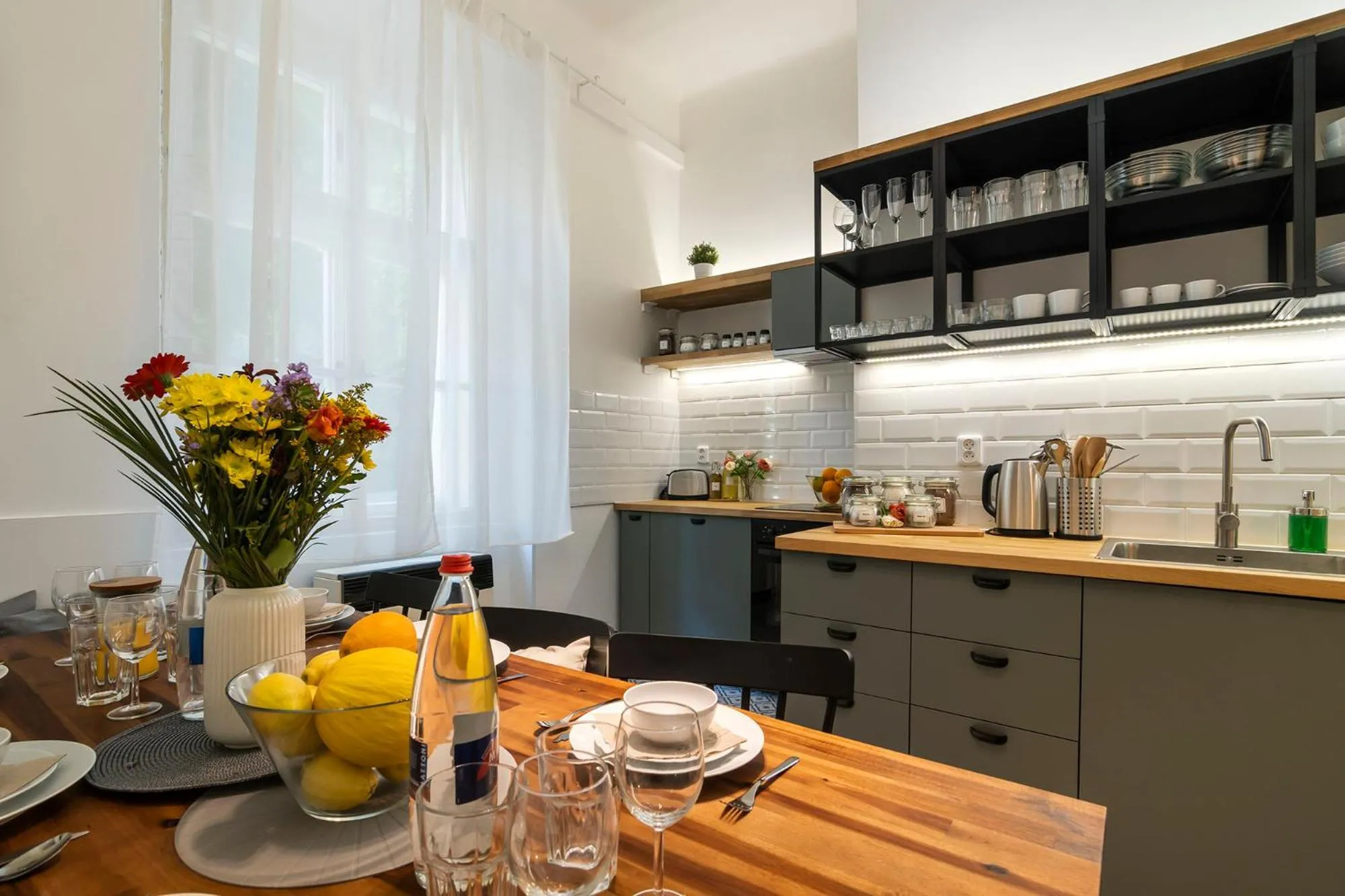 Kitchen or kitchenette in Florenc Apartments Prague 1 by Michal&Friends