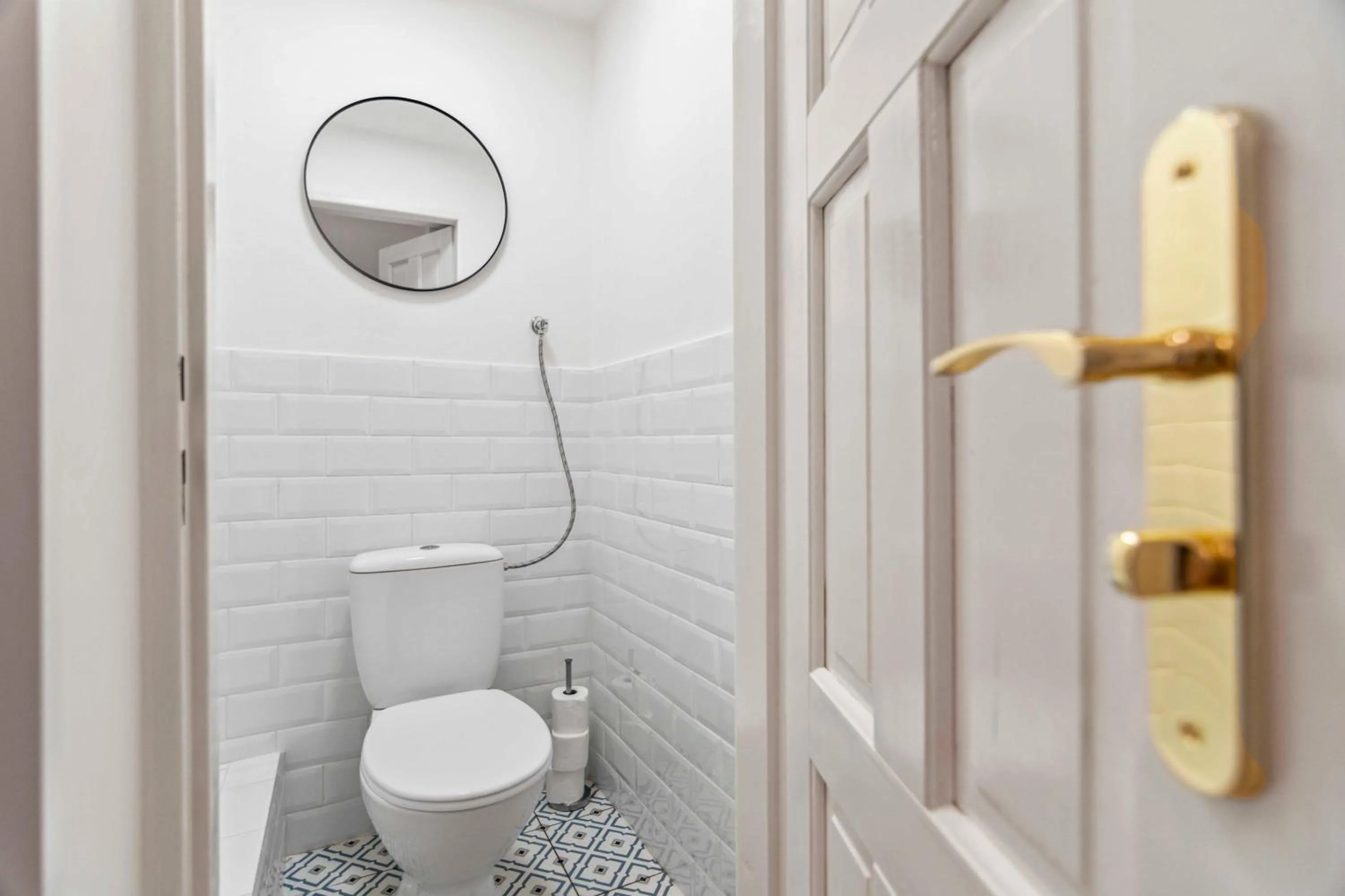 Bathroom in Florenc Apartments Prague 1 by Michal&Friends