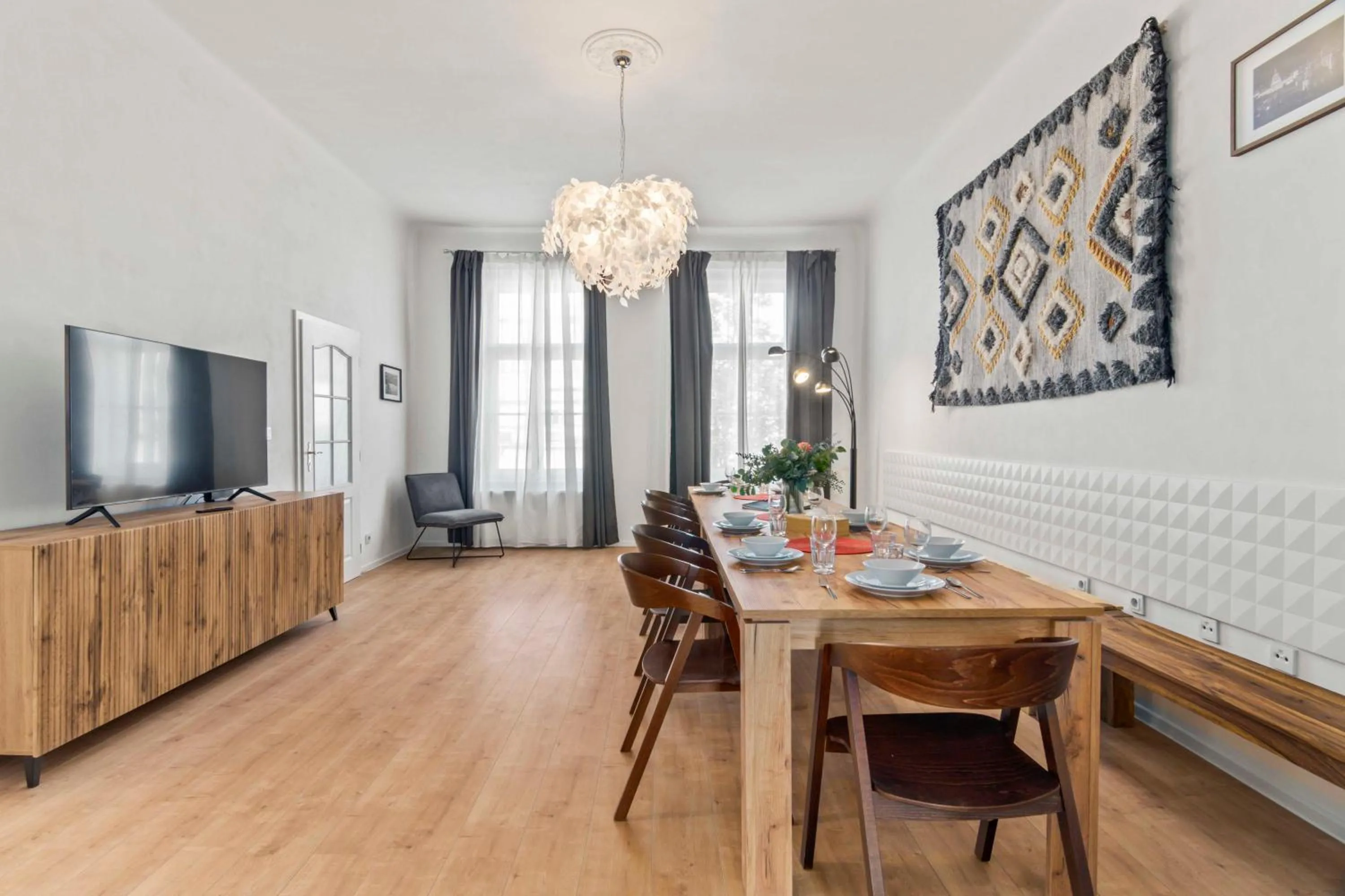 Living room in Florenc Apartments Prague 1 by Michal&Friends