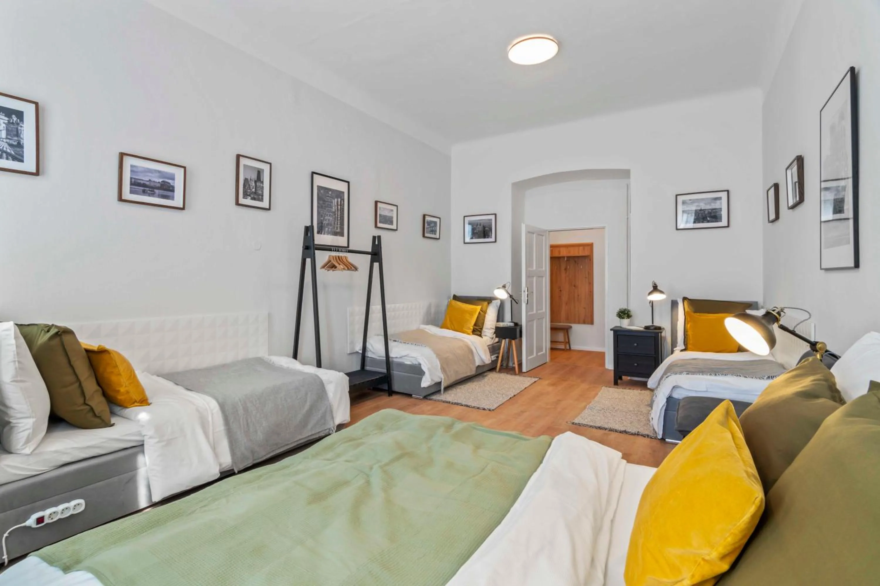 Bedroom, Bed in Florenc Apartments Prague 1 by Michal&Friends