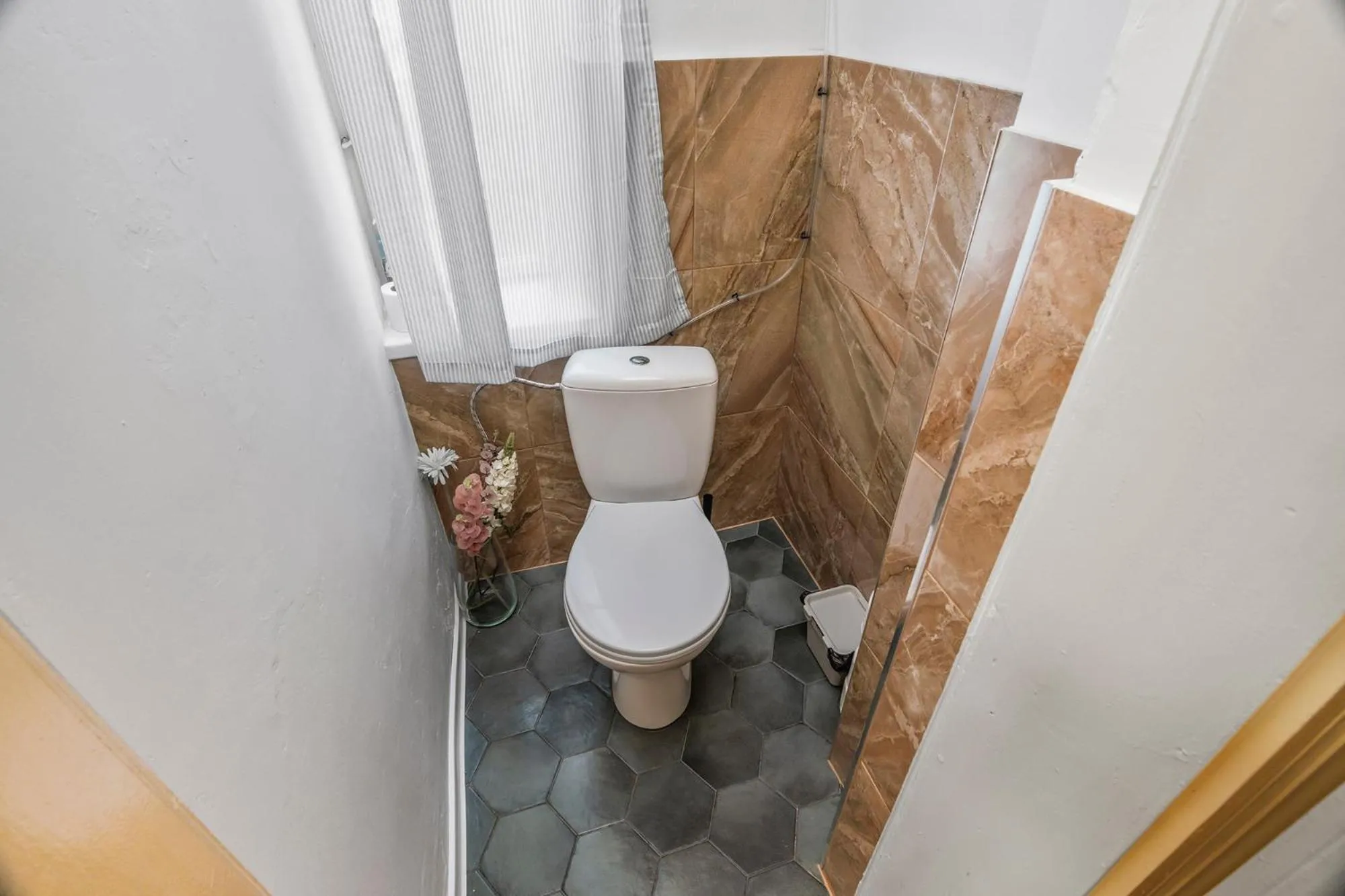 Toilet in Florenc Apartments Prague 1 by Michal&Friends