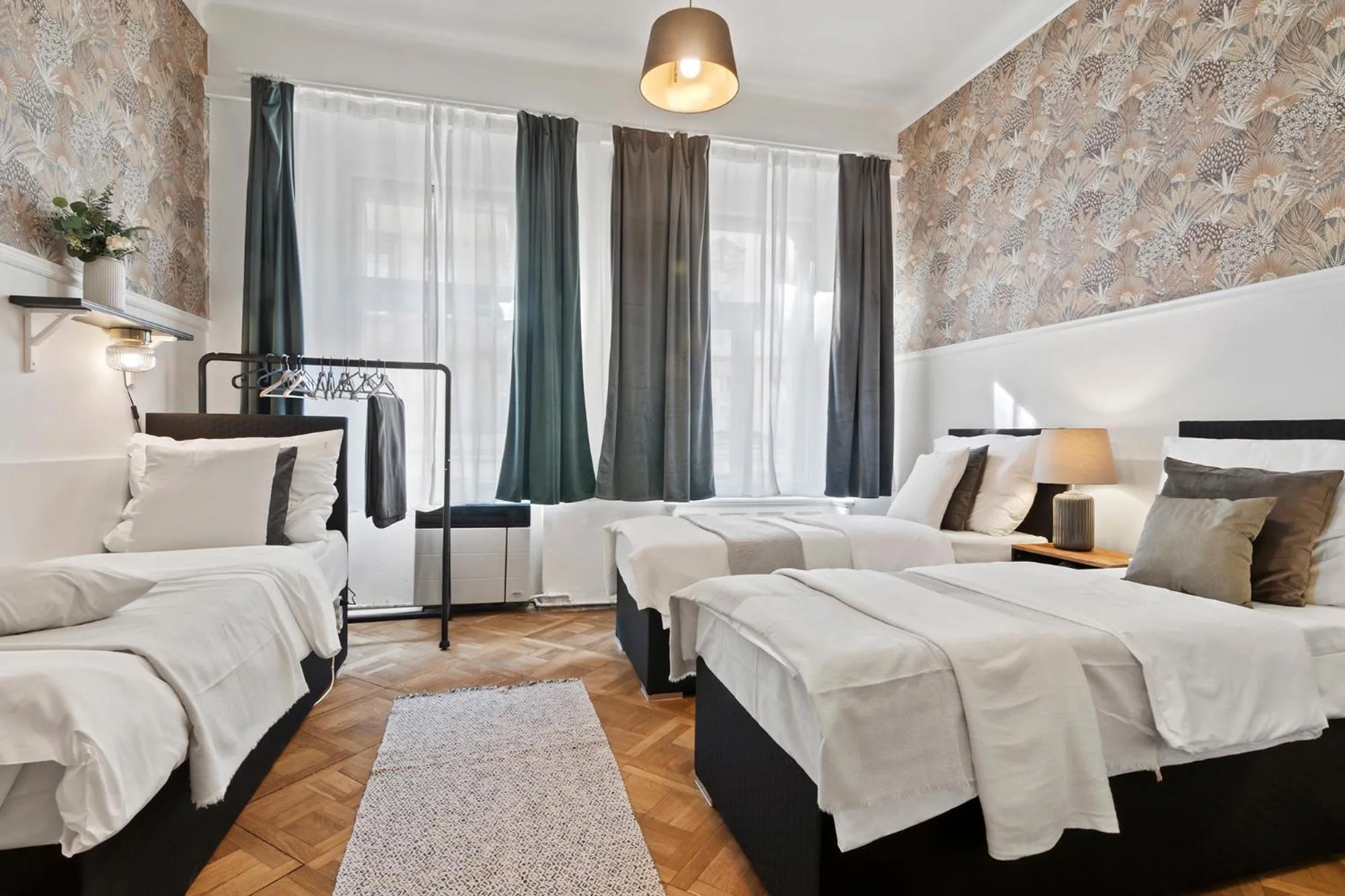 Bed in Florenc Apartments Prague 1 by Michal&Friends
