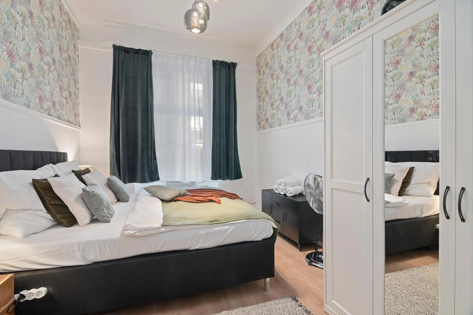 Bed in Florenc Apartments Prague 1 by Michal&Friends