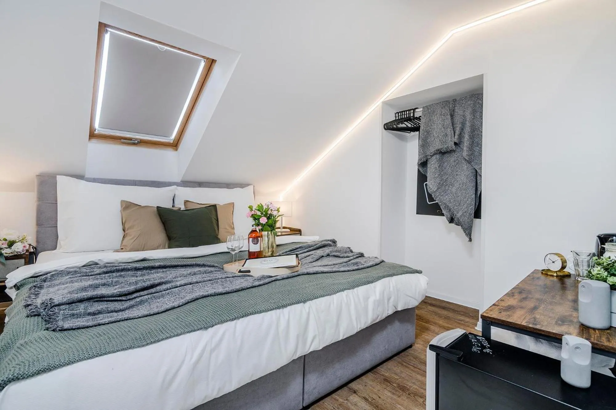 Bedroom, Bed in Florenc Apartments Prague 1 by Michal&Friends
