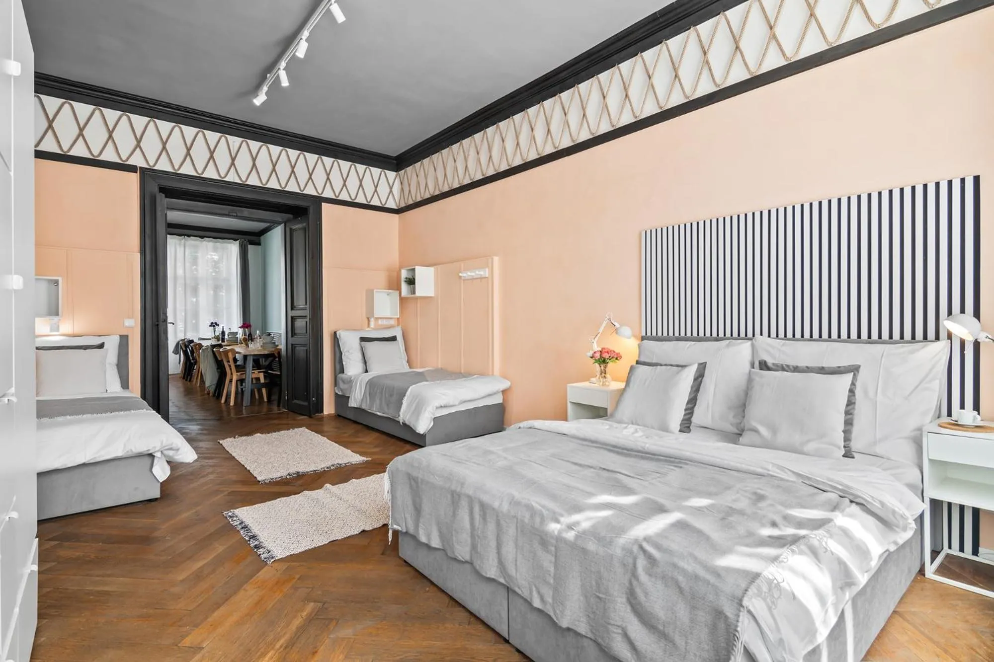 Bedroom, Bed in Florenc Apartments Prague 1 by Michal&Friends