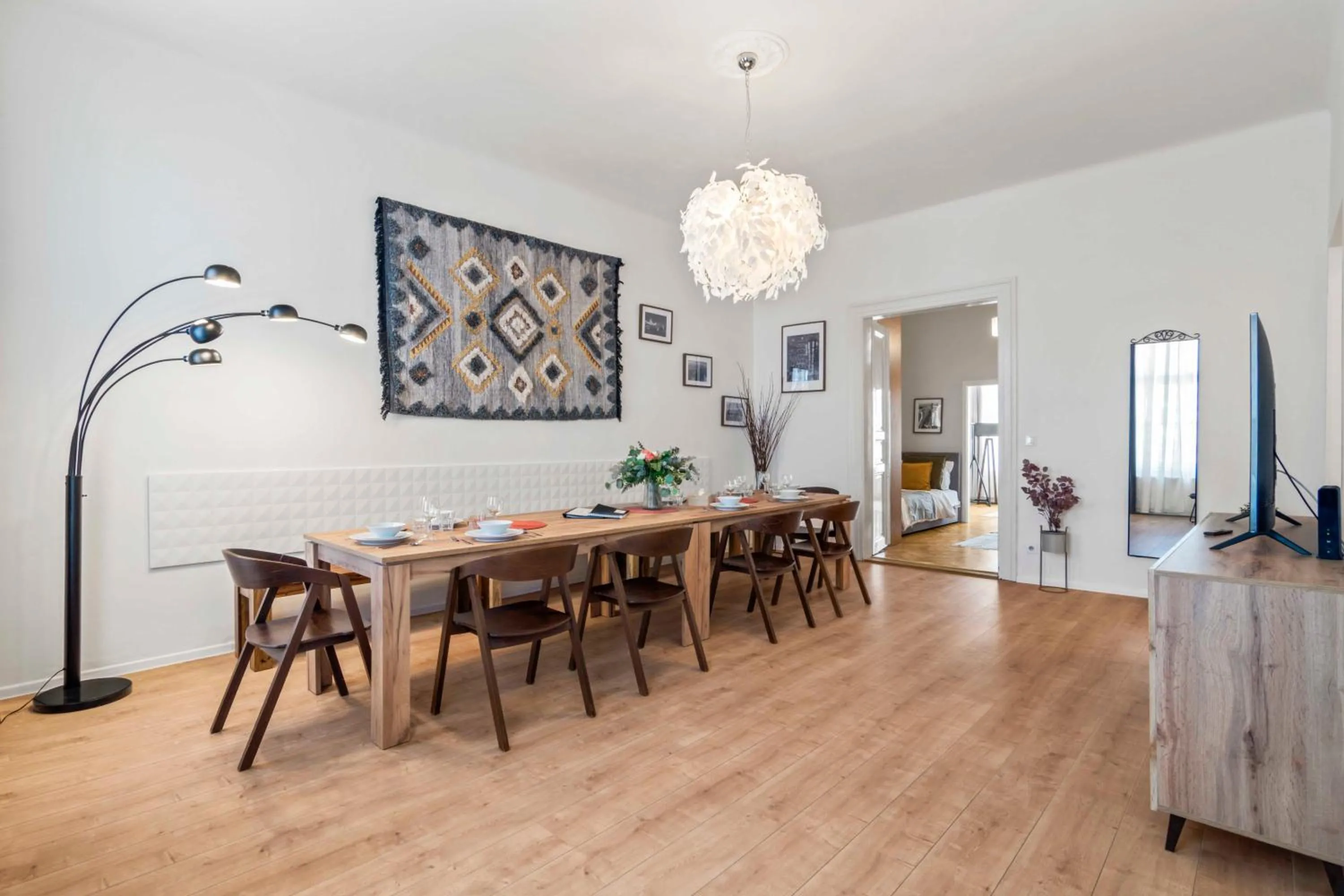 Living room in Florenc Apartments Prague 1 by Michal&Friends