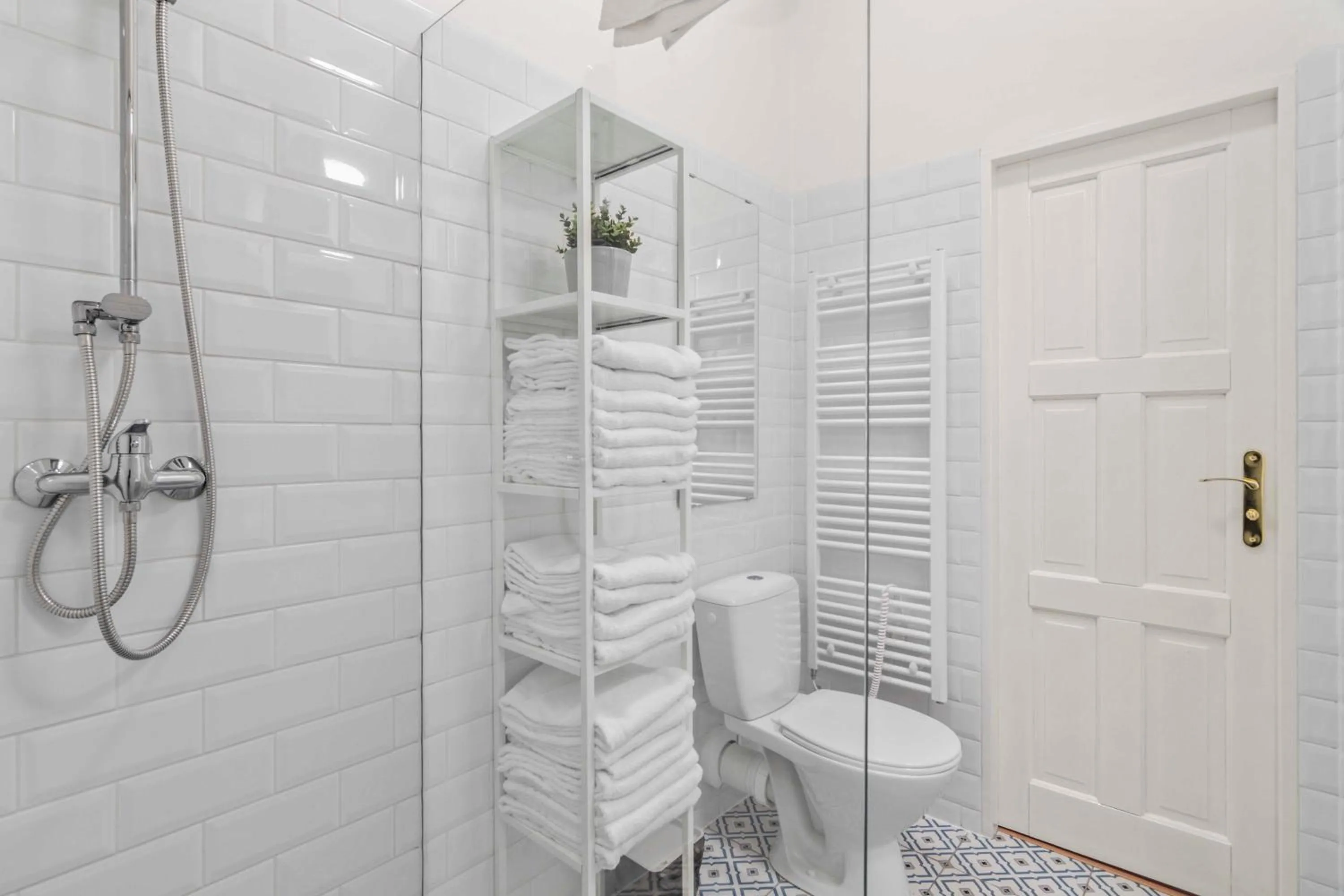 Bathroom in Florenc Apartments Prague 1 by Michal&Friends