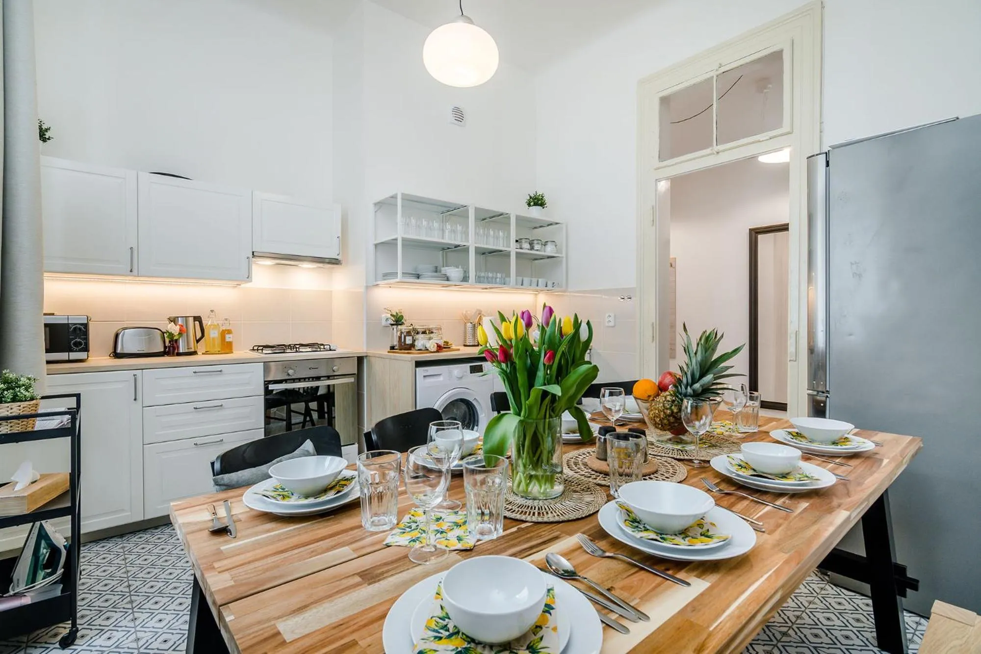 Kitchen or kitchenette in Florenc Apartments Prague 1 by Michal&Friends