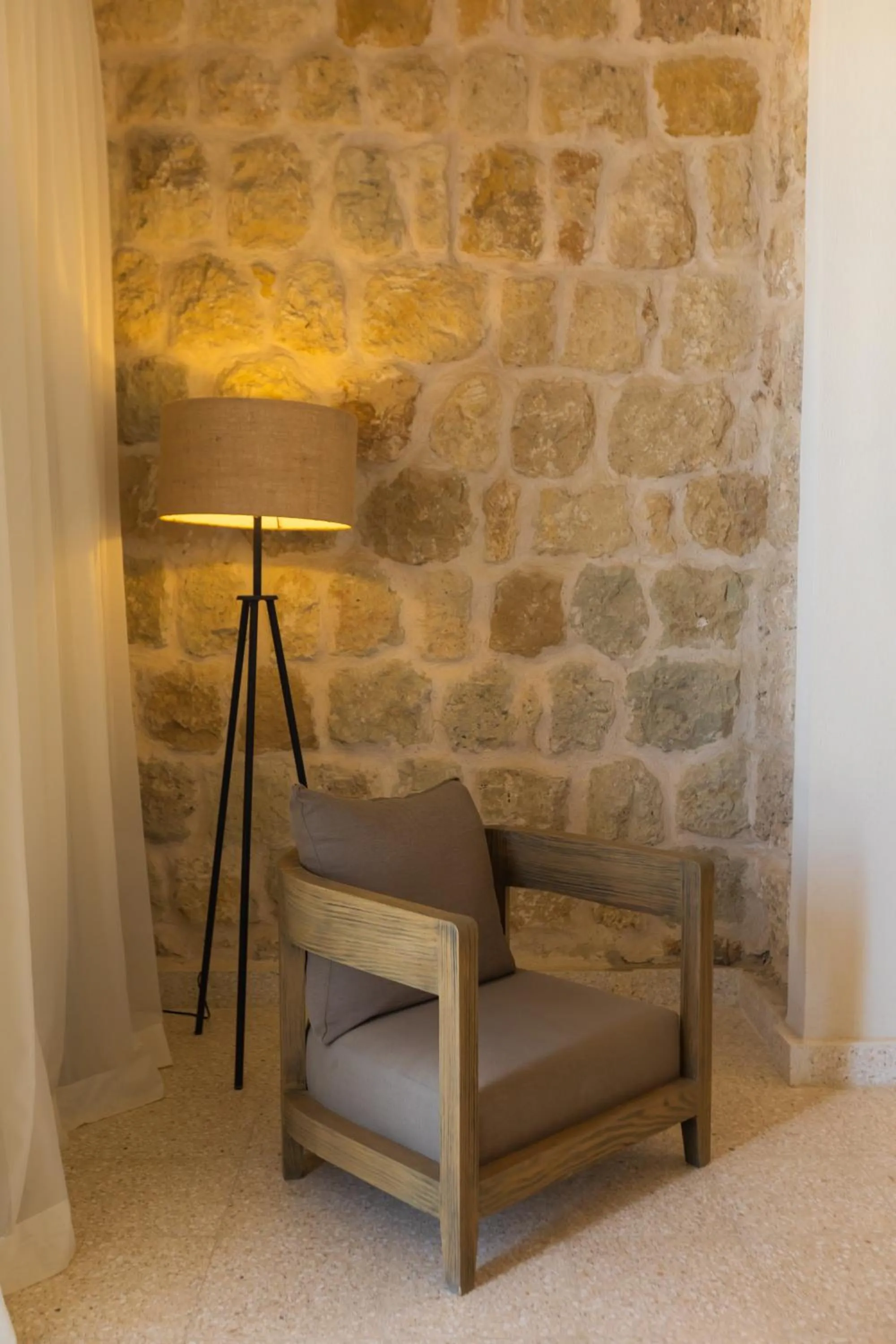 Seating area in Wadi Sabarah Lodge