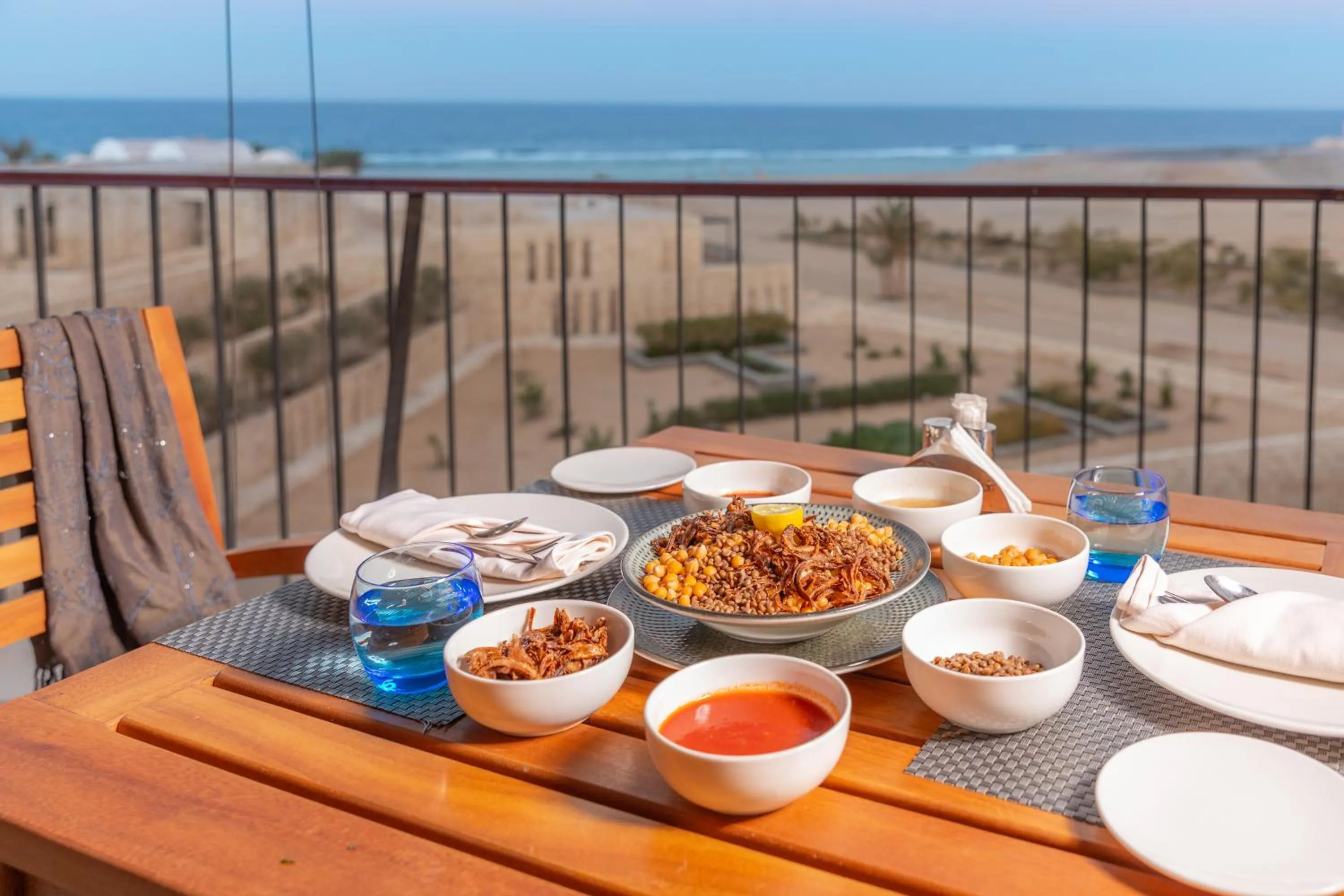 Dining area in Wadi Sabarah Lodge