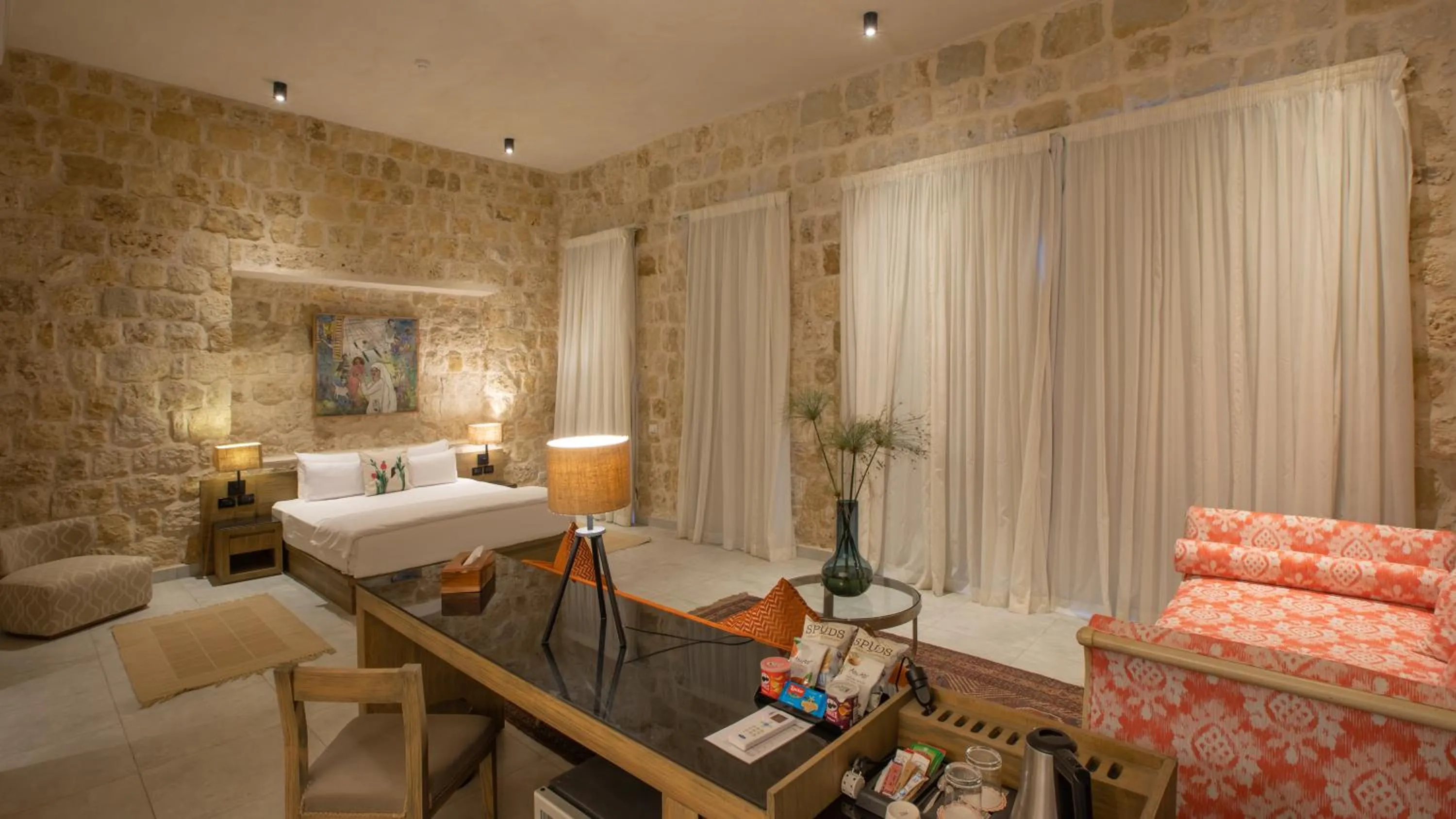 Photo of the whole room, Bed in Wadi Sabarah Lodge