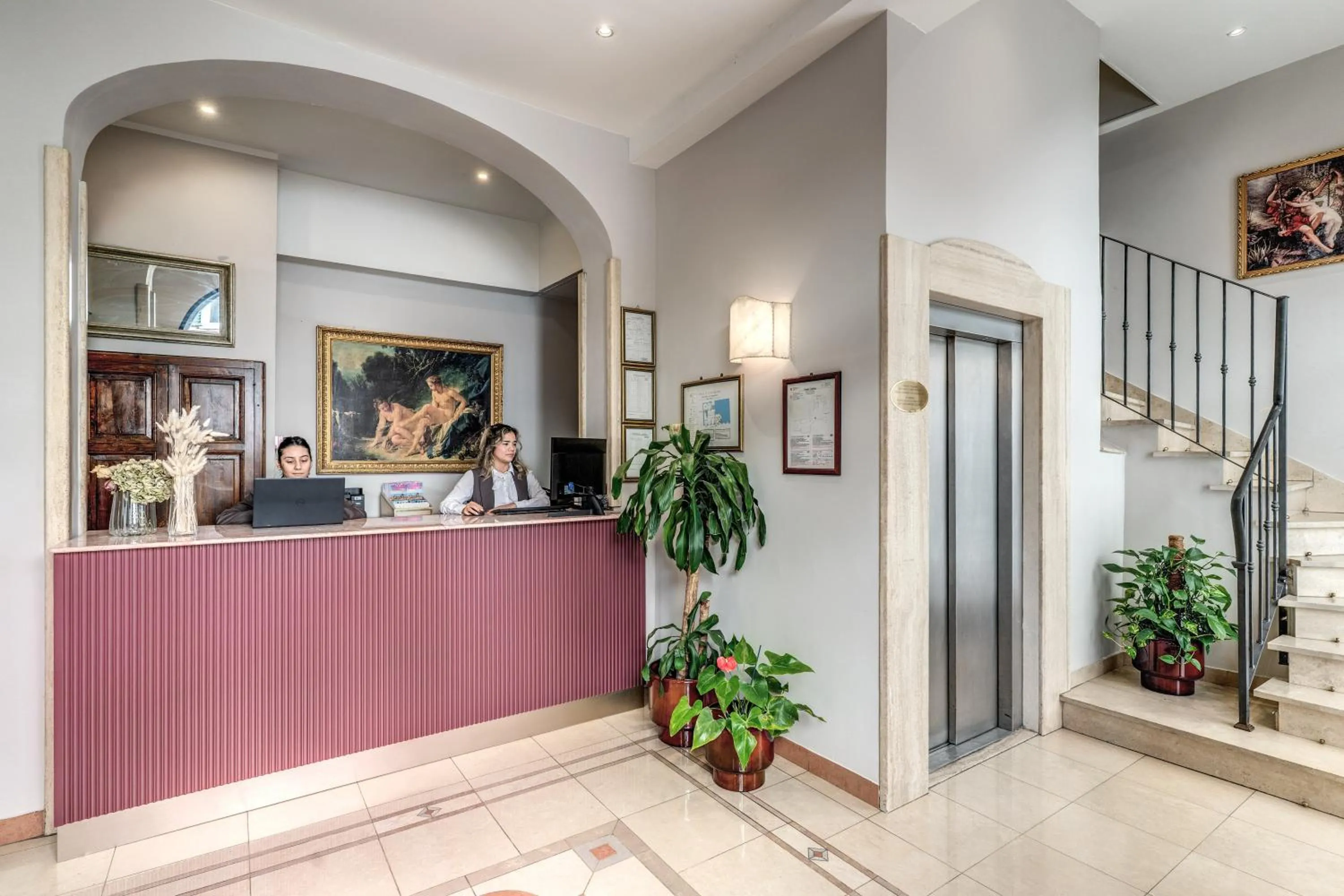 Lobby or reception in Hotel Galileo