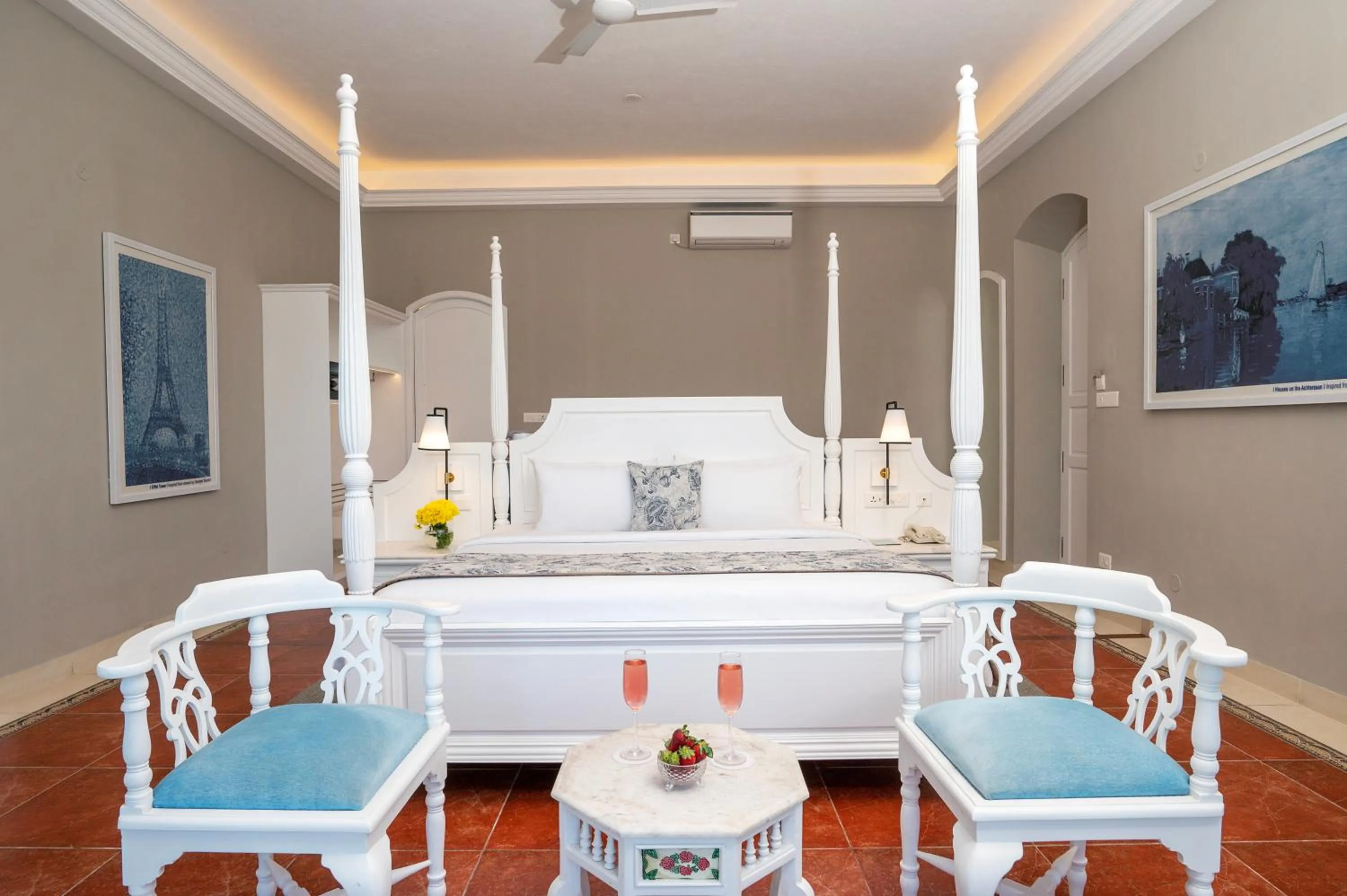 Bed in Villa Cavi