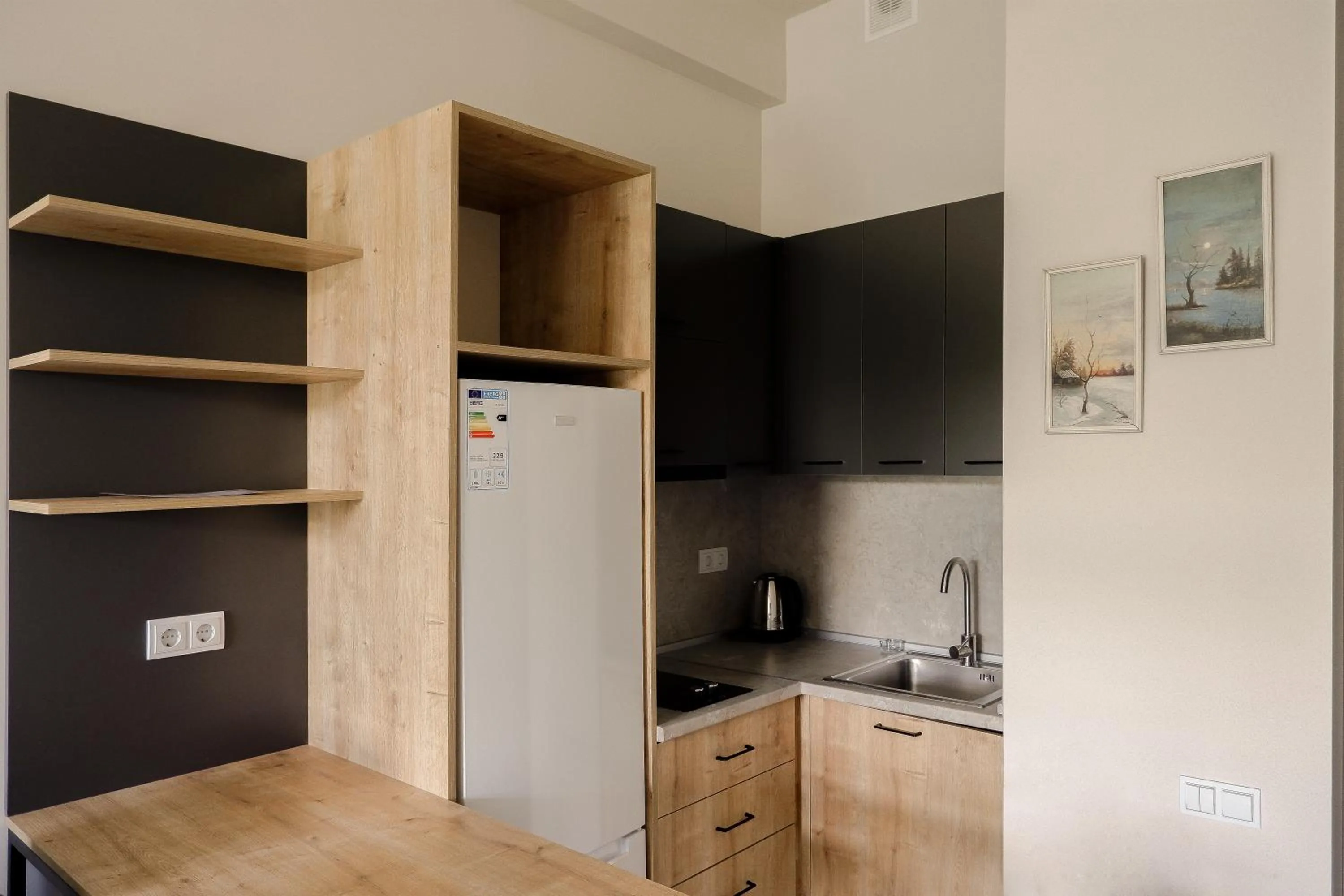 Kitchen or kitchenette in RIS Holiday Apartments Tsaghkadzor