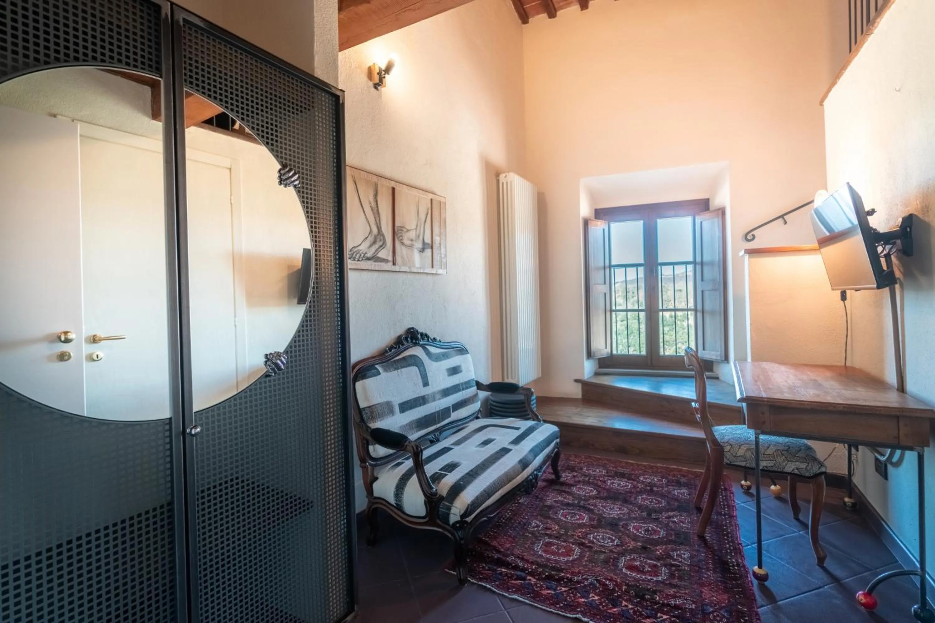 Seating area in Hotel Della Fortezza