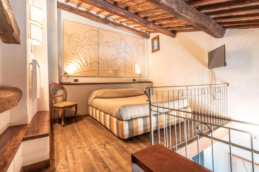 Bed in Hotel Della Fortezza