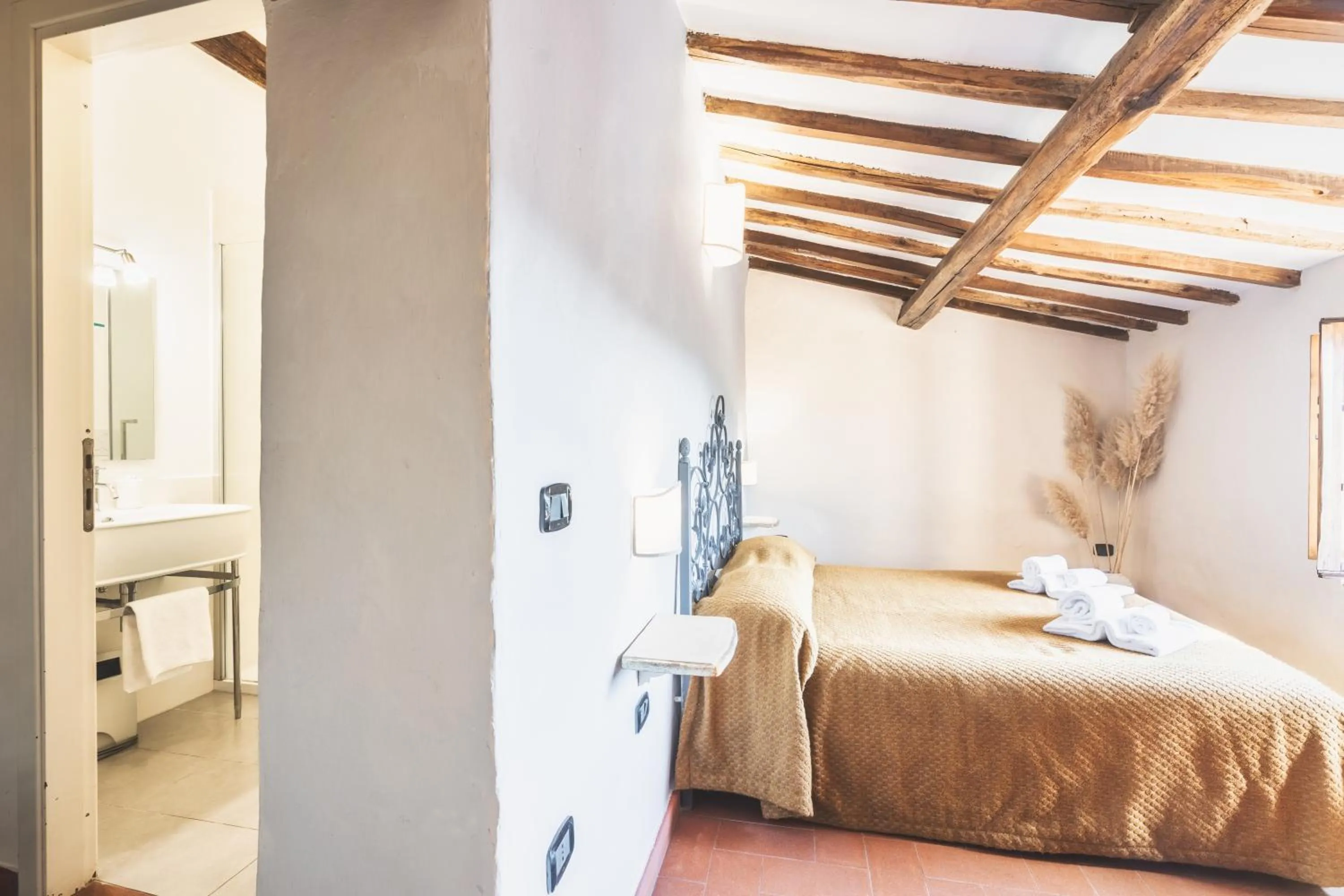 Bed in Hotel Della Fortezza