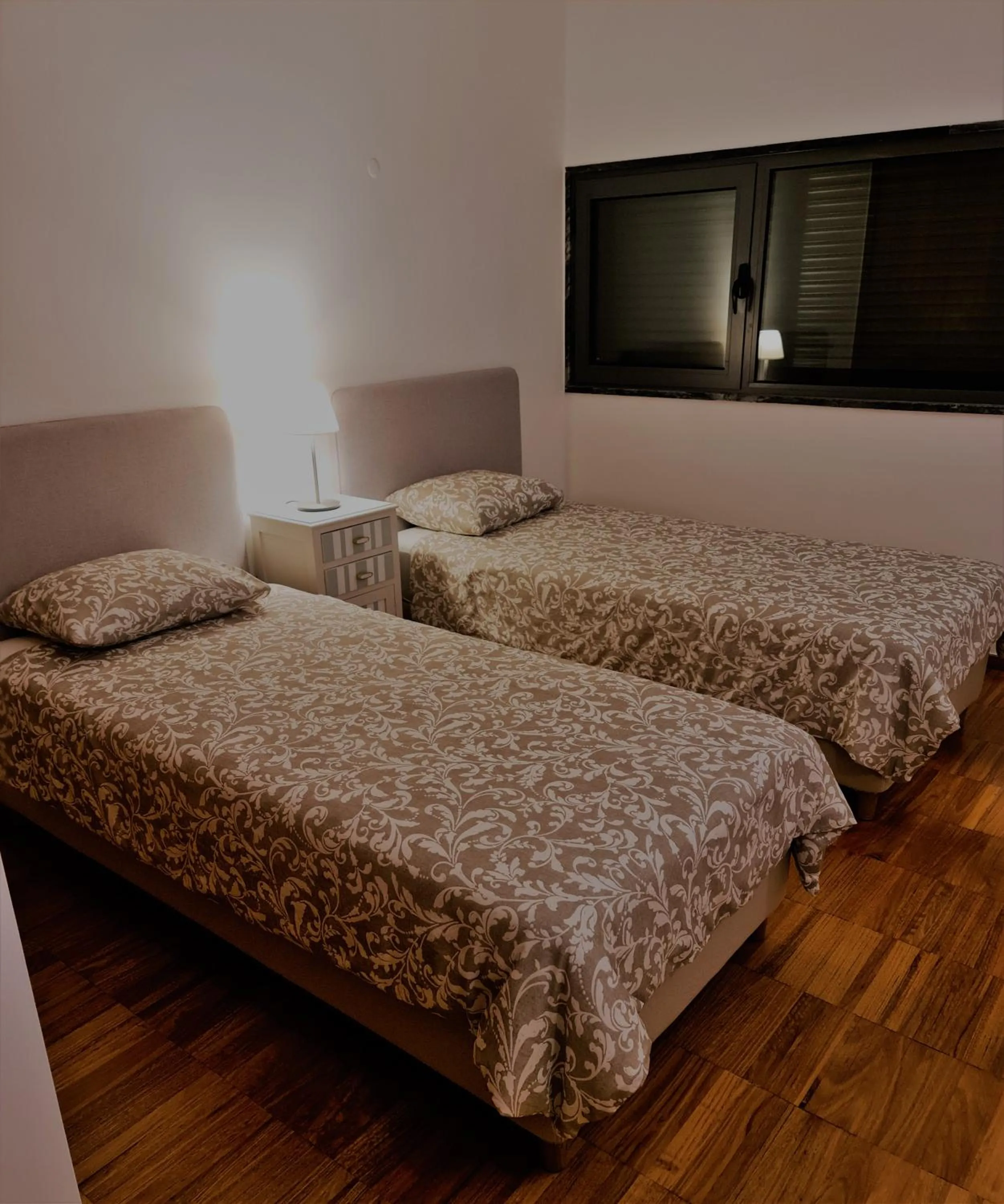 Bedroom, Bed in Lagos Factory Yellow by Marina with AC