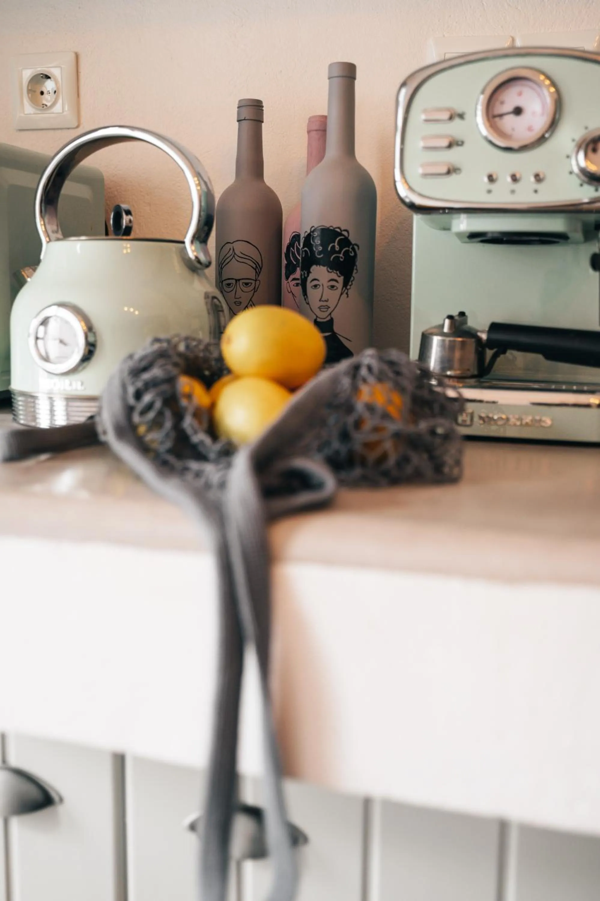 Kitchen or kitchenette in Yposkafon Concept Two-Bedroom Villa with Private Jacuzzi and Hamam