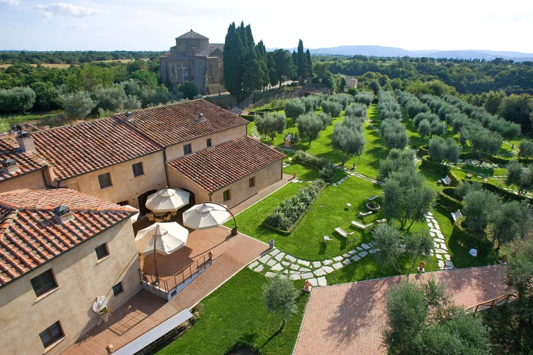 Bird's eye view in Sovana Hotel & Resort