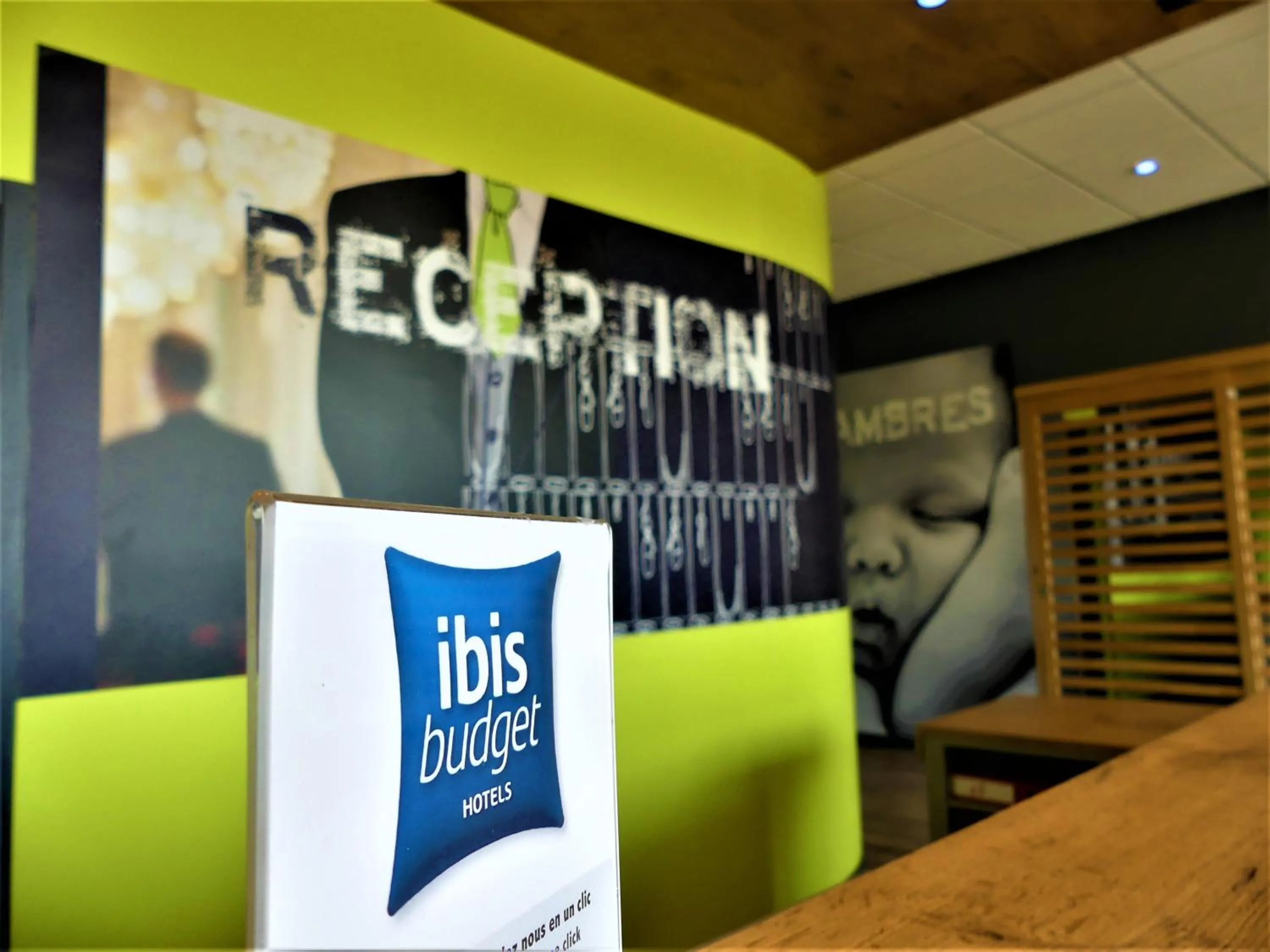Lobby or reception in Ibis budget Brest Sud Plougastel - Hôtel rénové
