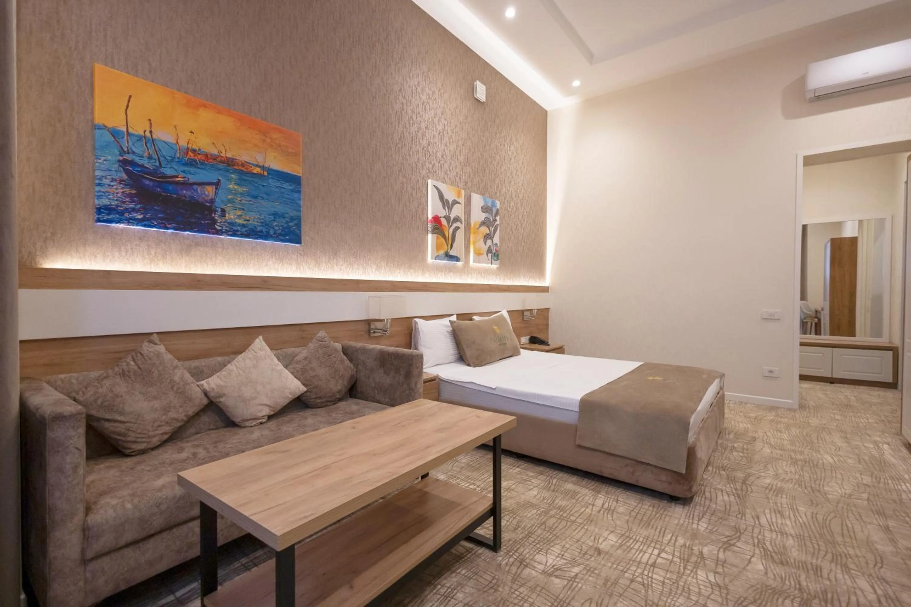 Photo of the whole room, Bed in Merida Hotel Baku