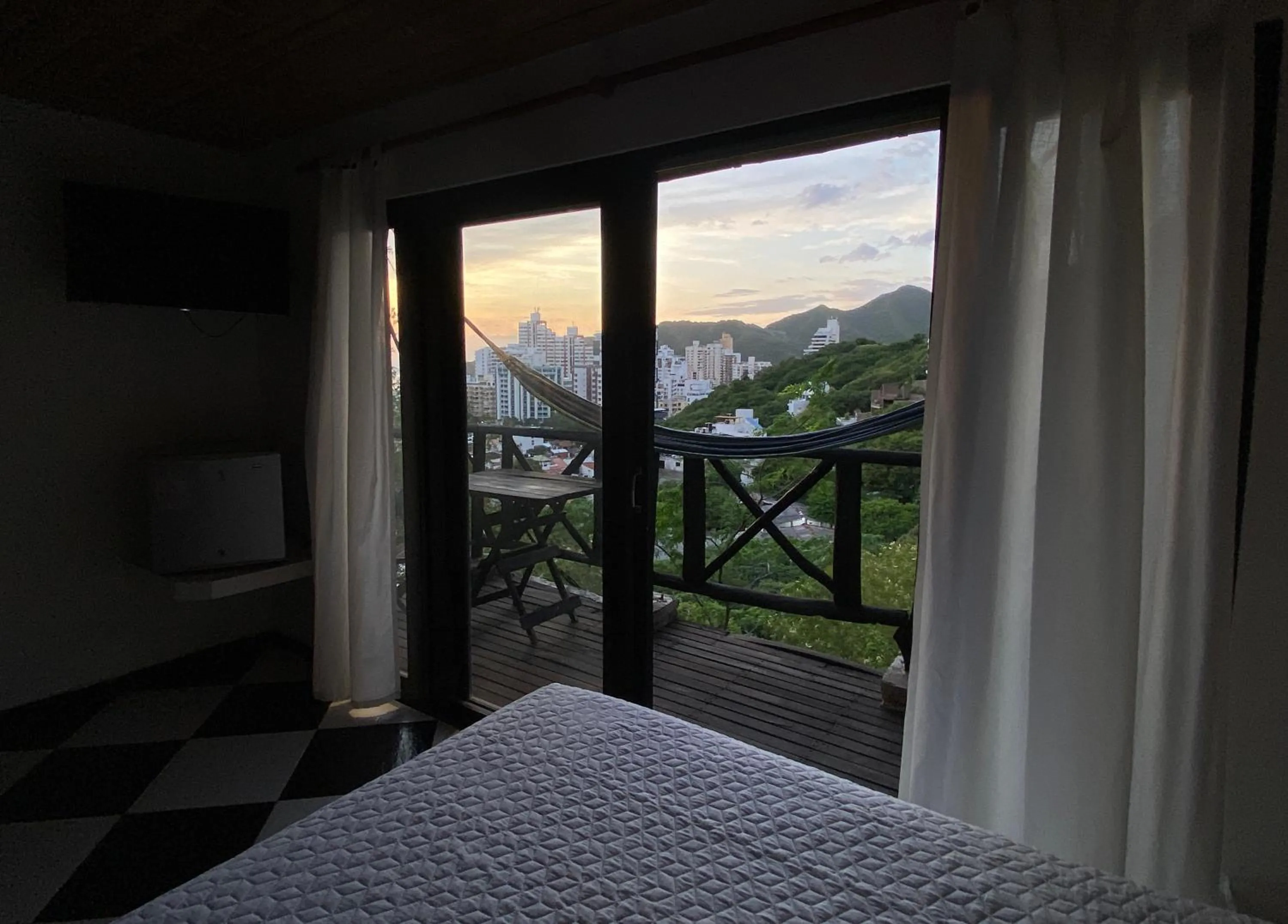Balcony/Terrace, Bed in Akela Gaira Hotel