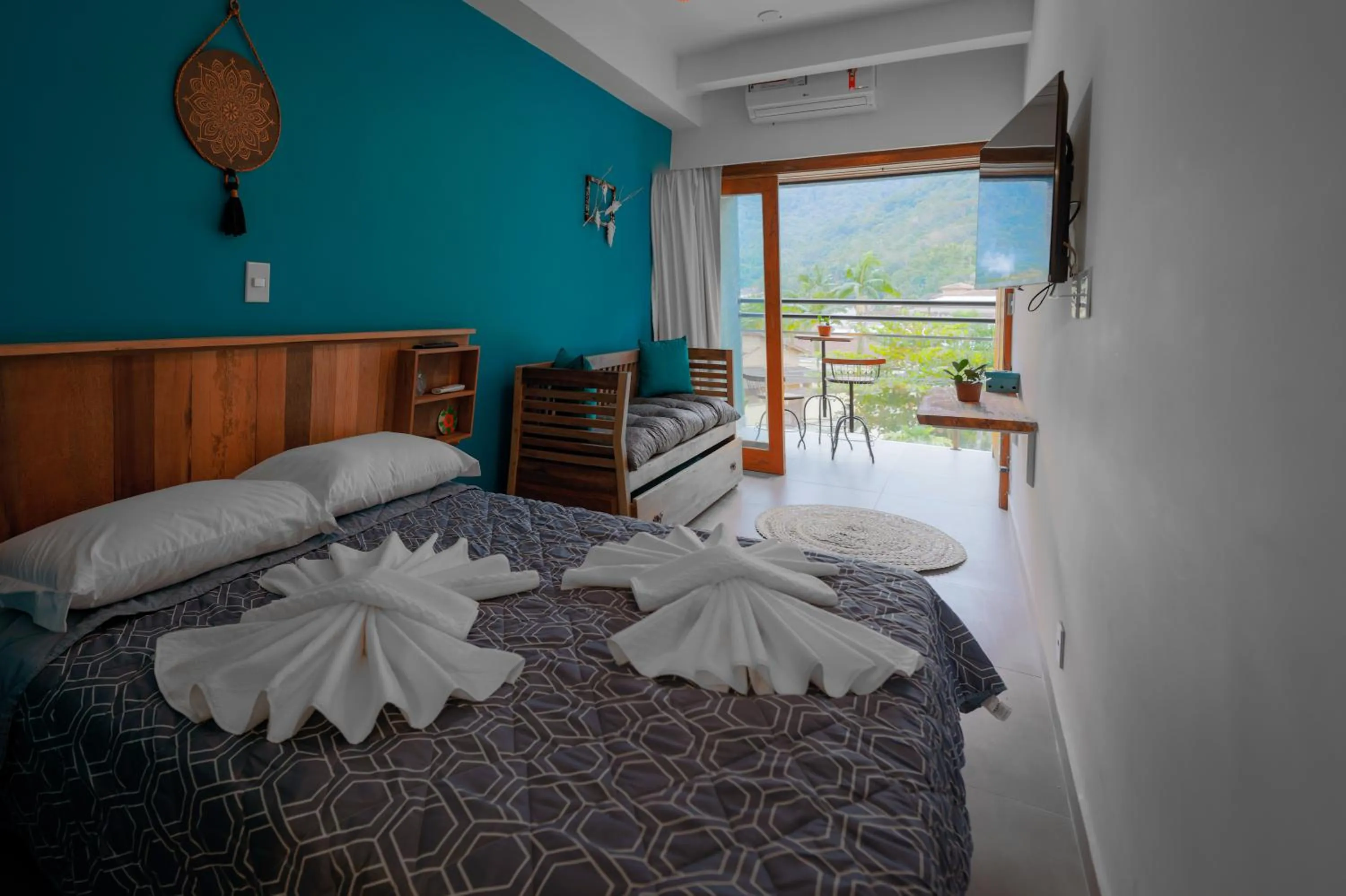 Bed in Mandala Beach Hotel