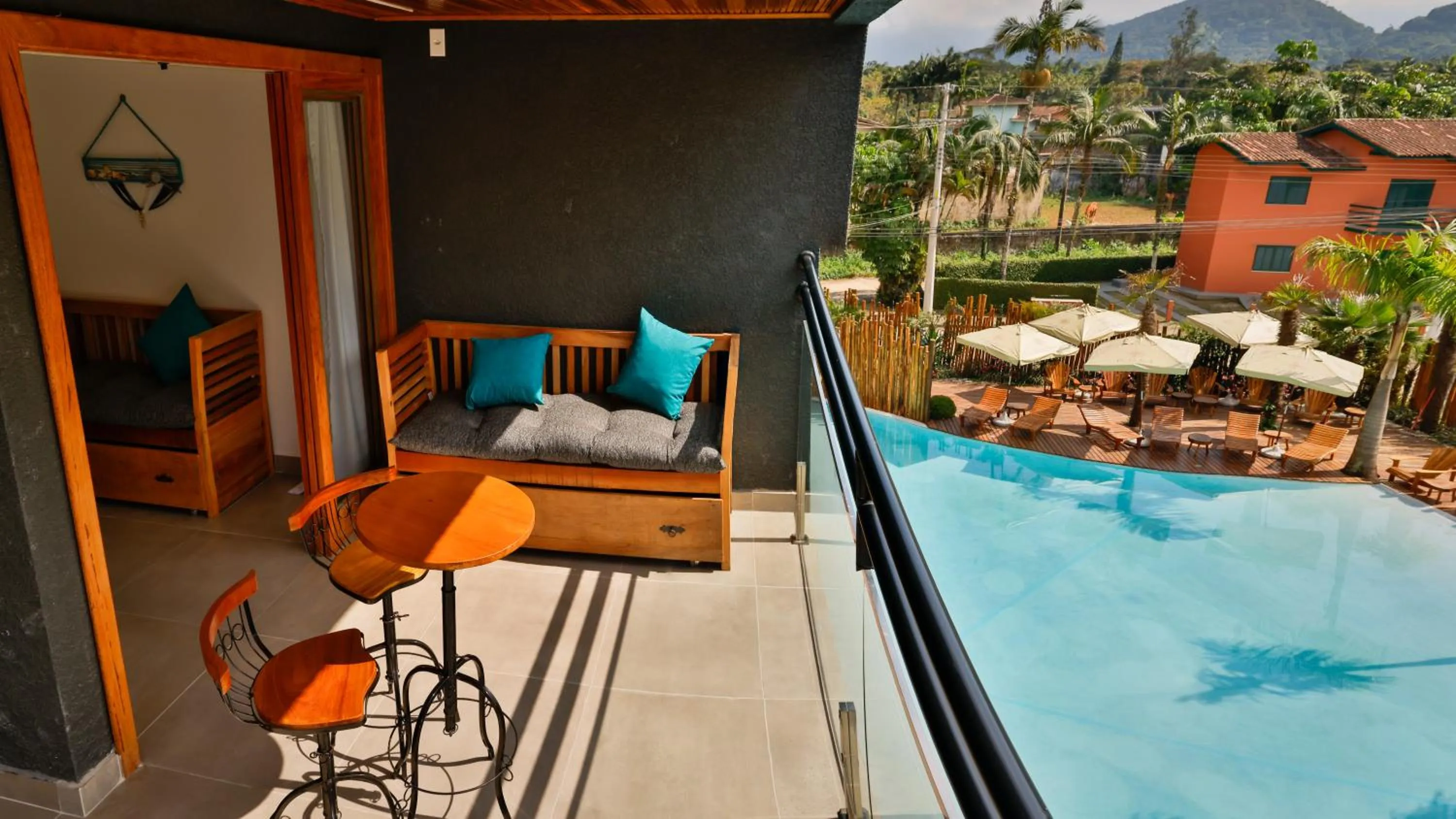 Pool view in Mandala Beach Hotel