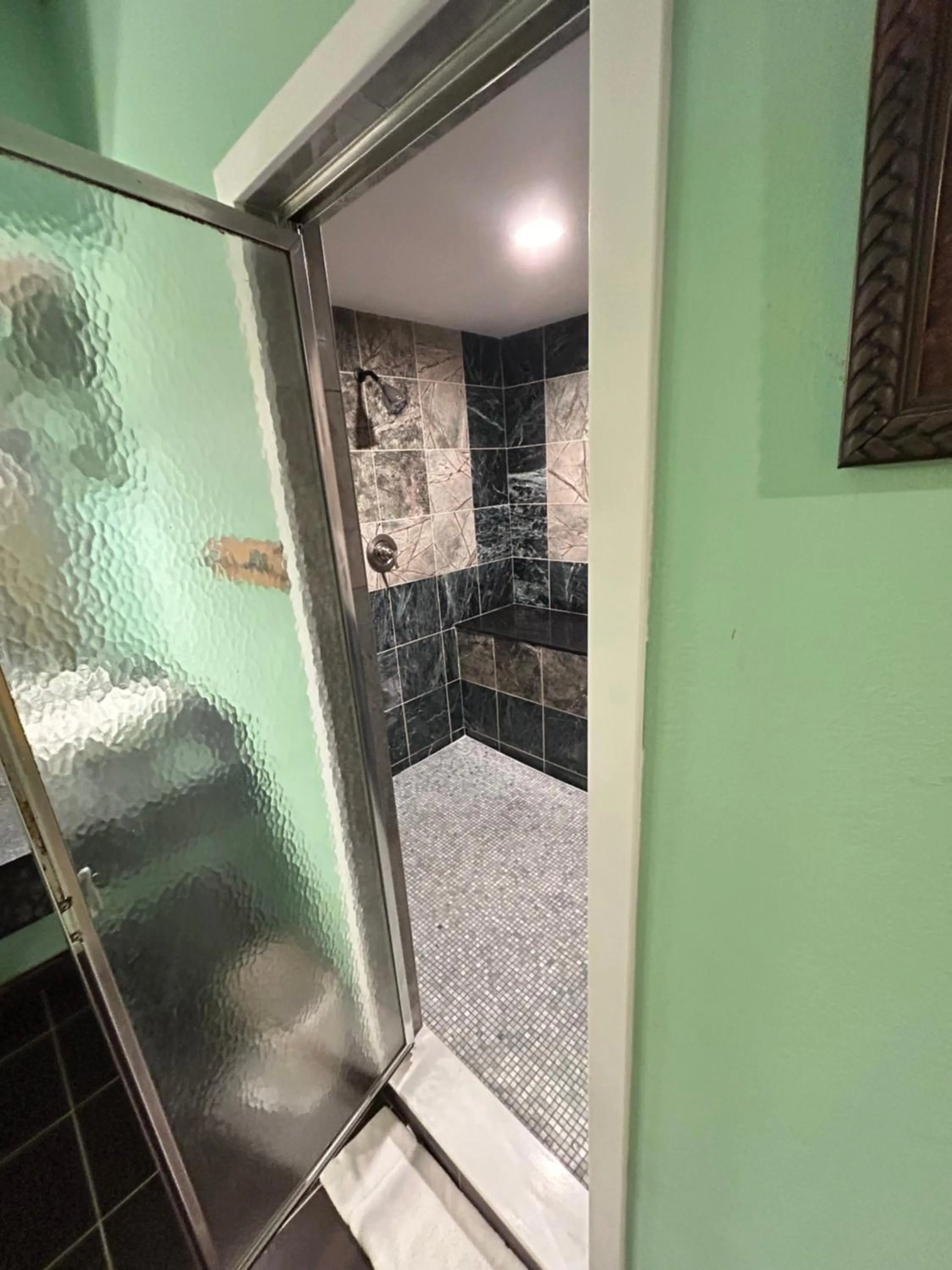 Shower in Inn of the Dove Harrisburg-Hershey Romantic Suites