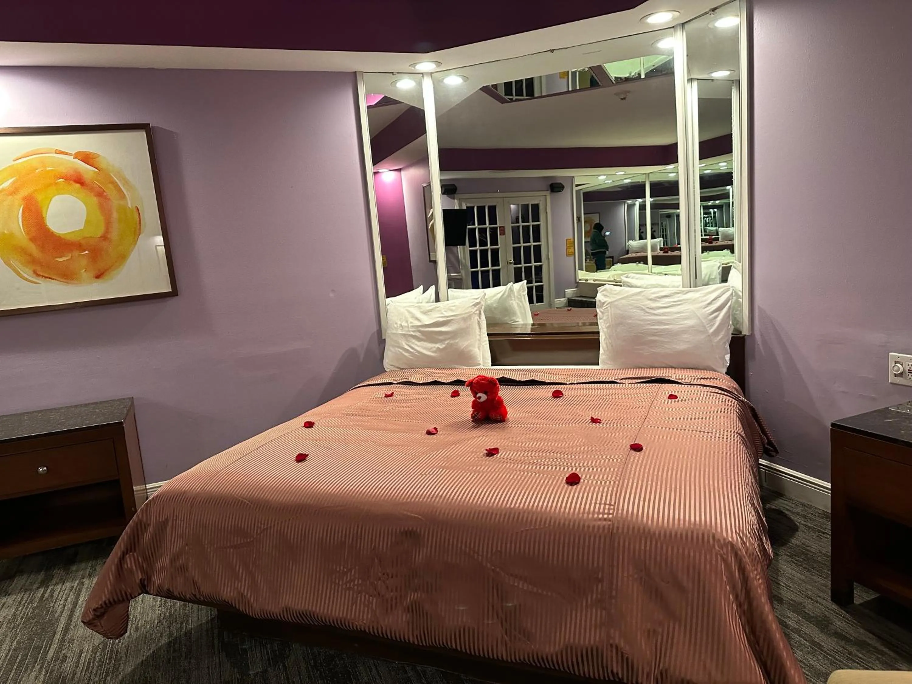 Bedroom, Bed in Inn of the Dove - Romantic Luxury Suites with Jacuzzi & Seasonal Fireplace at Harrisburg-Hershey-Philadelphia, PA