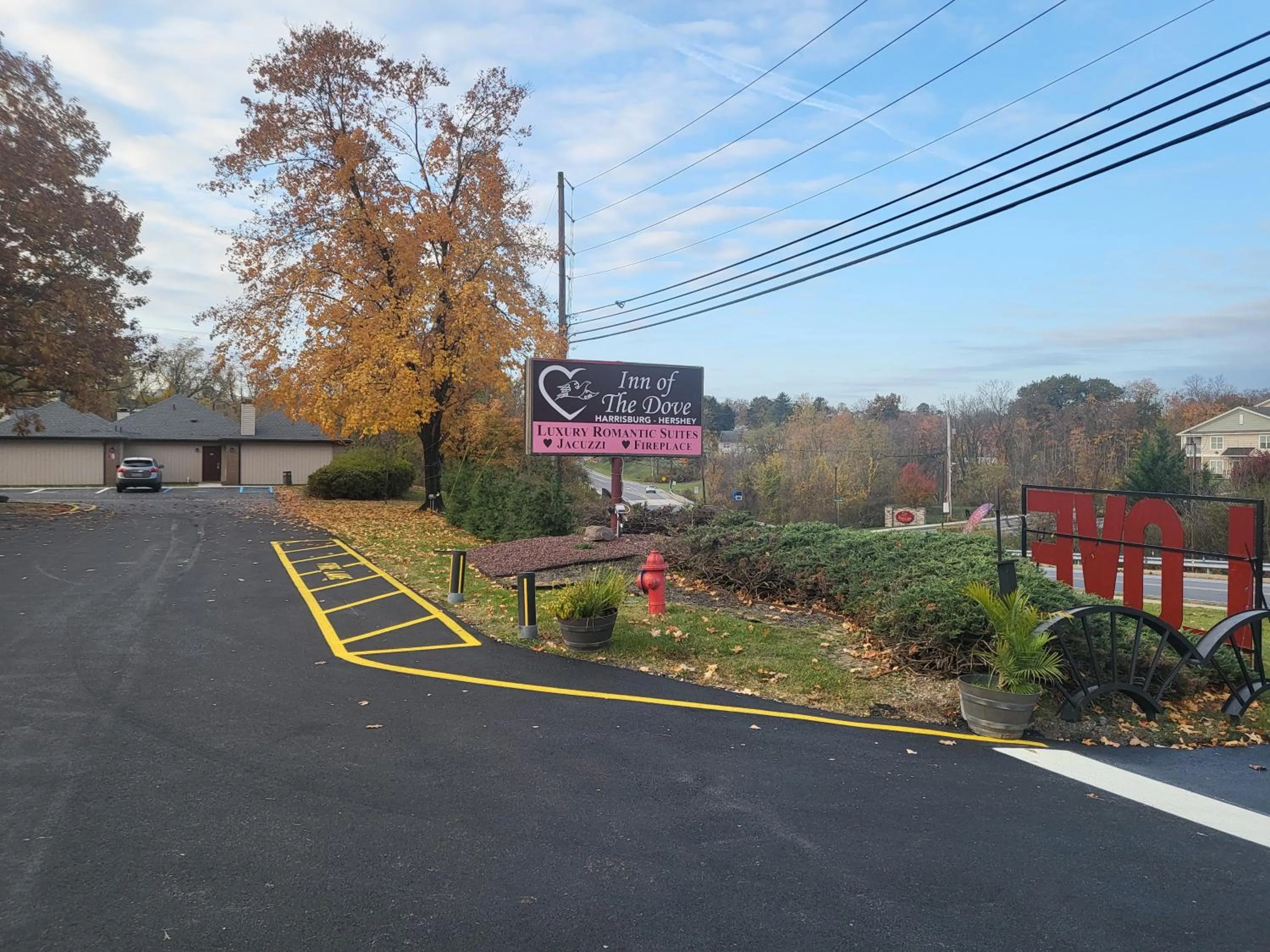 Street view in Inn of the Dove - Romantic Luxury Suites with Jacuzzi & Seasonal Fireplace at Harrisburg-Hershey-Philadelphia, PA