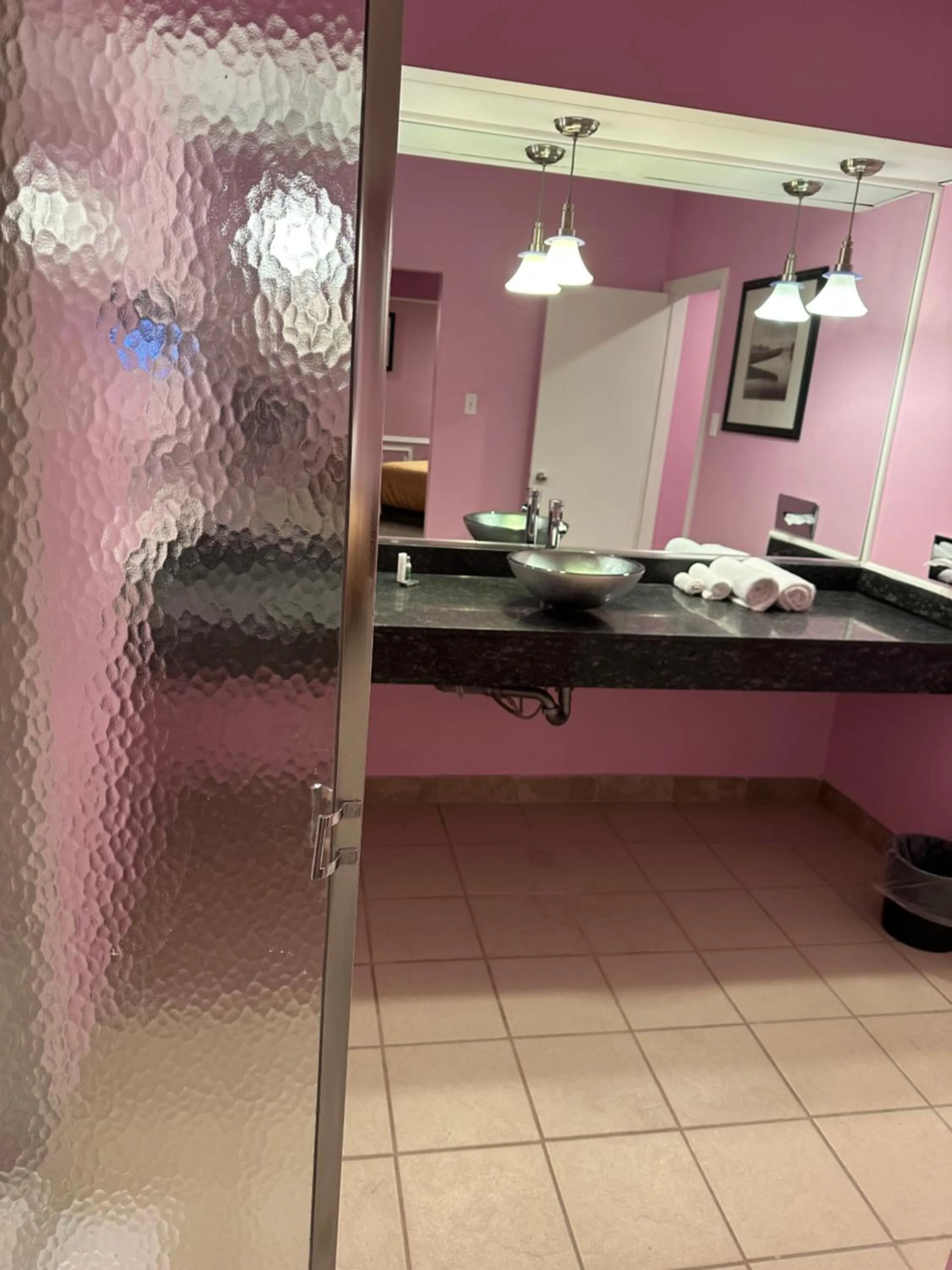 Bathroom in Inn of the Dove - Romantic Luxury Suites with Jacuzzi & Seasonal Fireplace at Harrisburg-Hershey-Philadelphia, PA