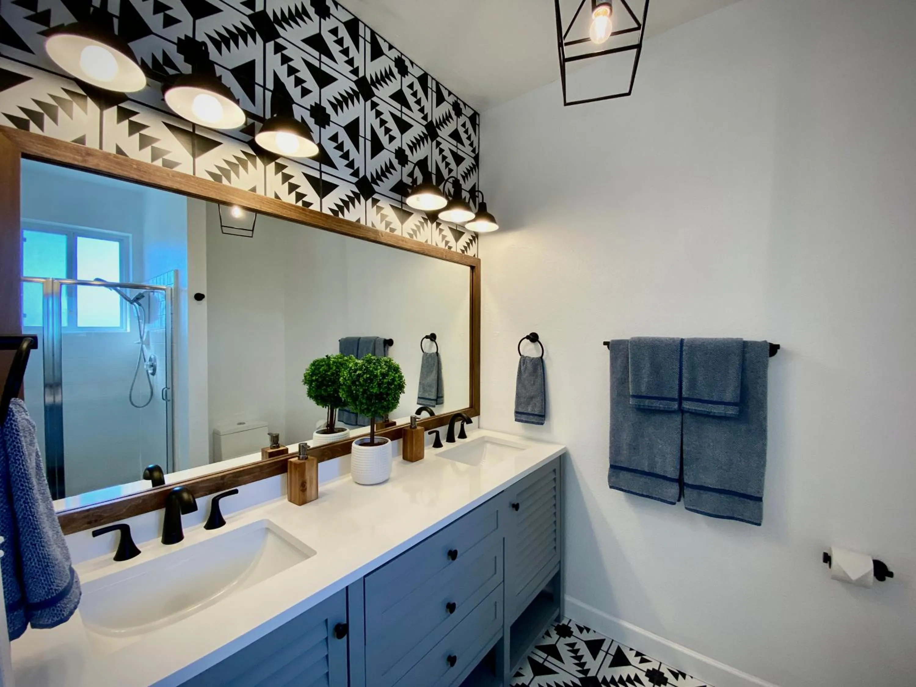 Bathroom in Sunset Glow Hidden Meadow BBQ HotTub by Casa Oso