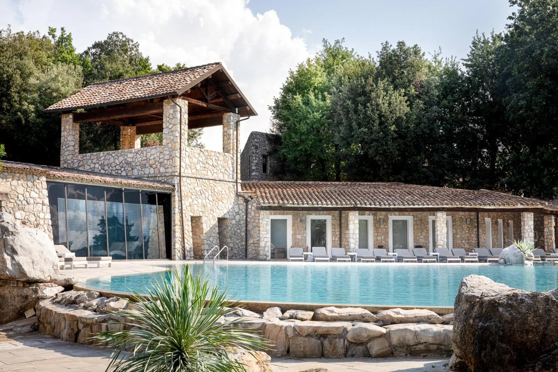 Pool view in Aquapetra Resort & Spa