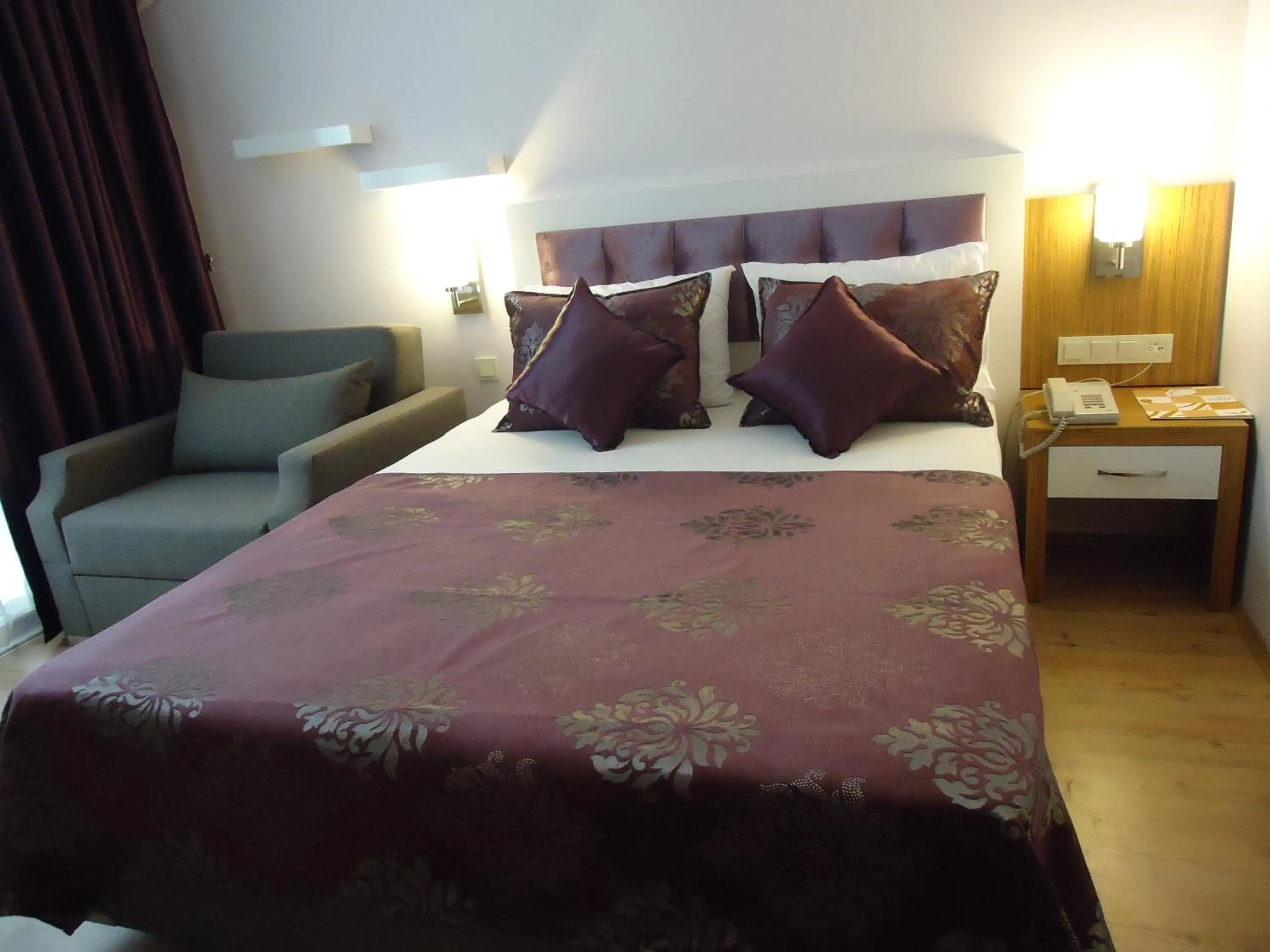 Decorative detail, Bed in Bilkay Hotel