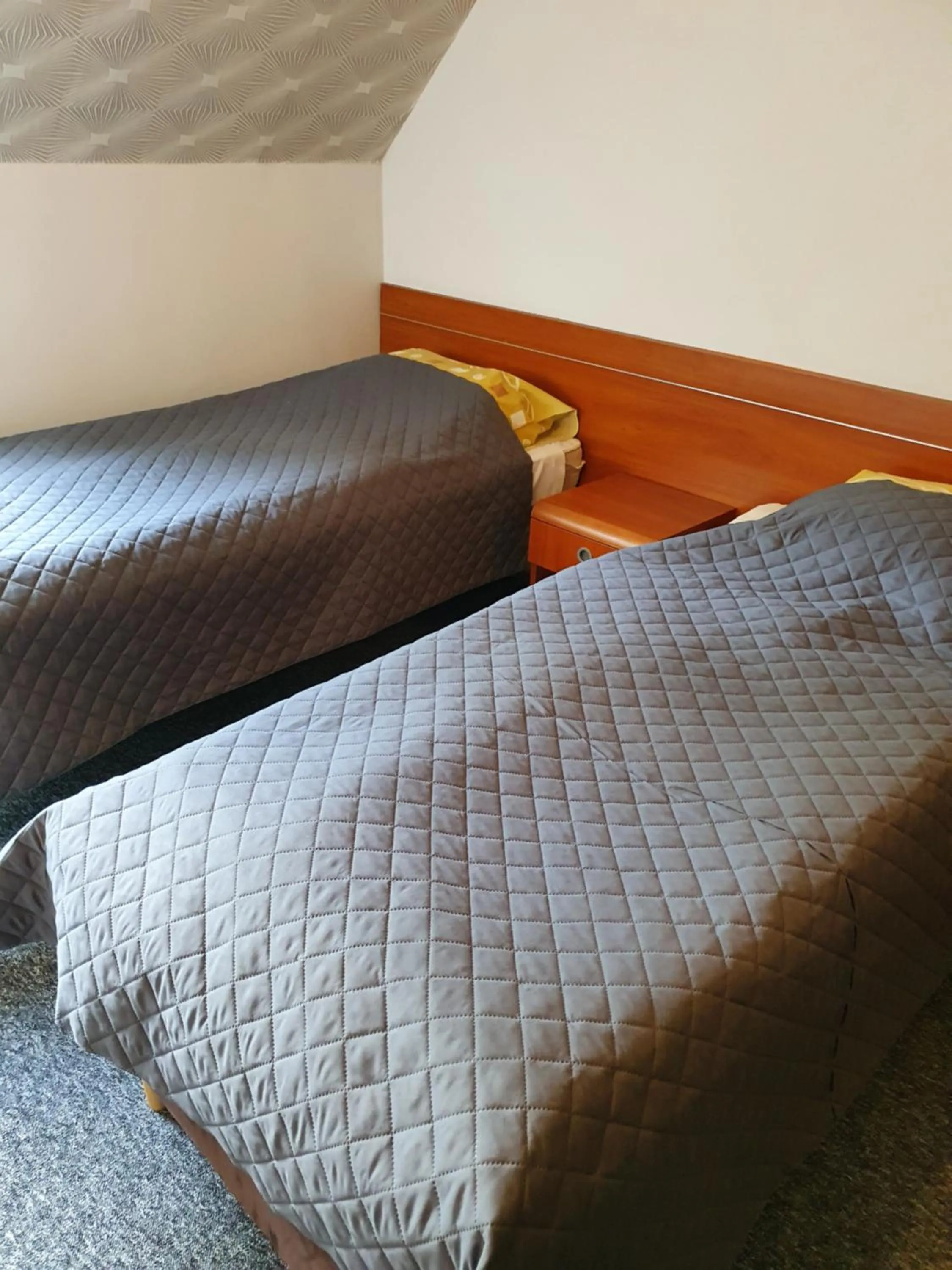 Bed in Hotel Magnat