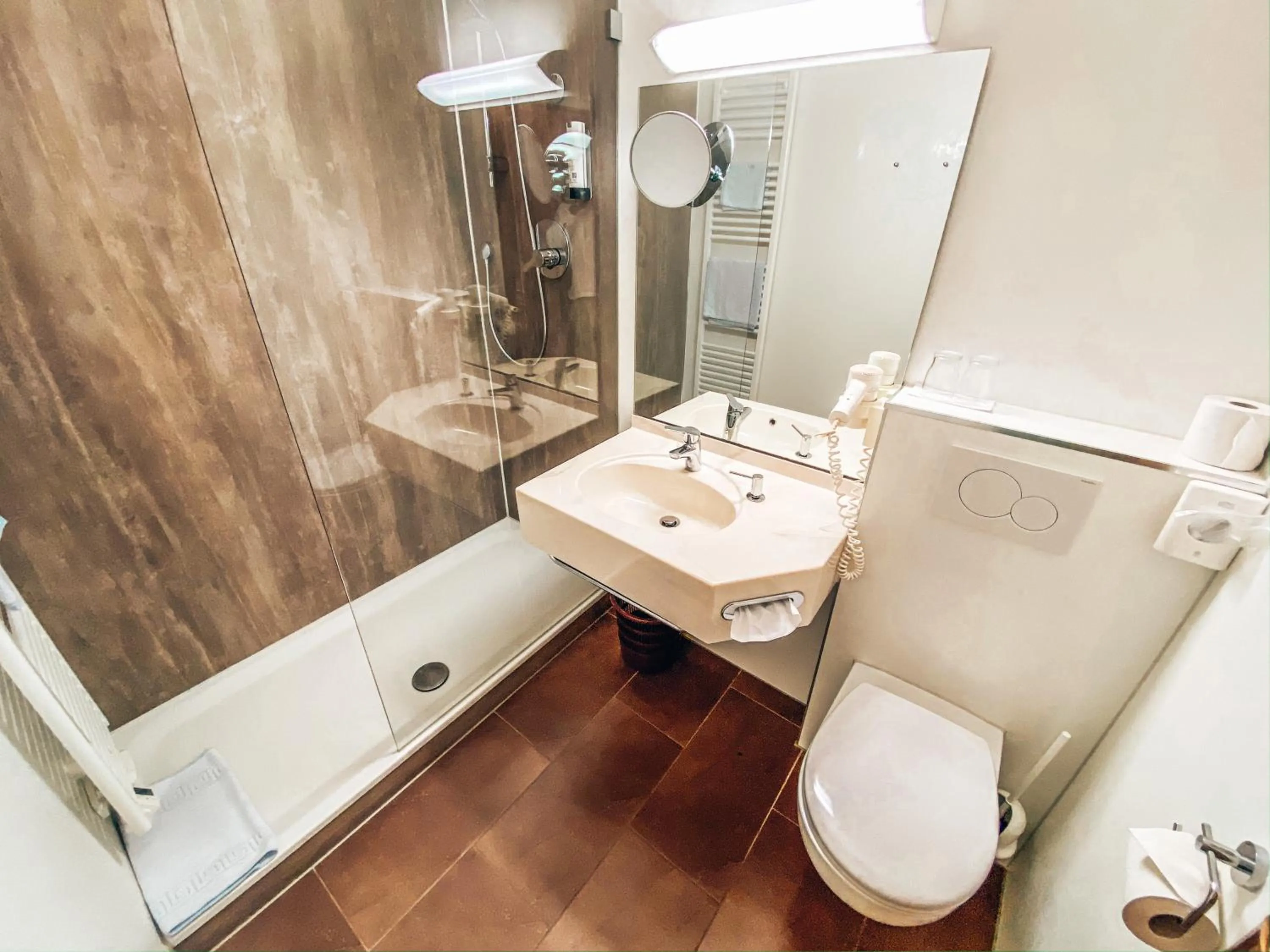 Bathroom in Hotel Schwertfirm