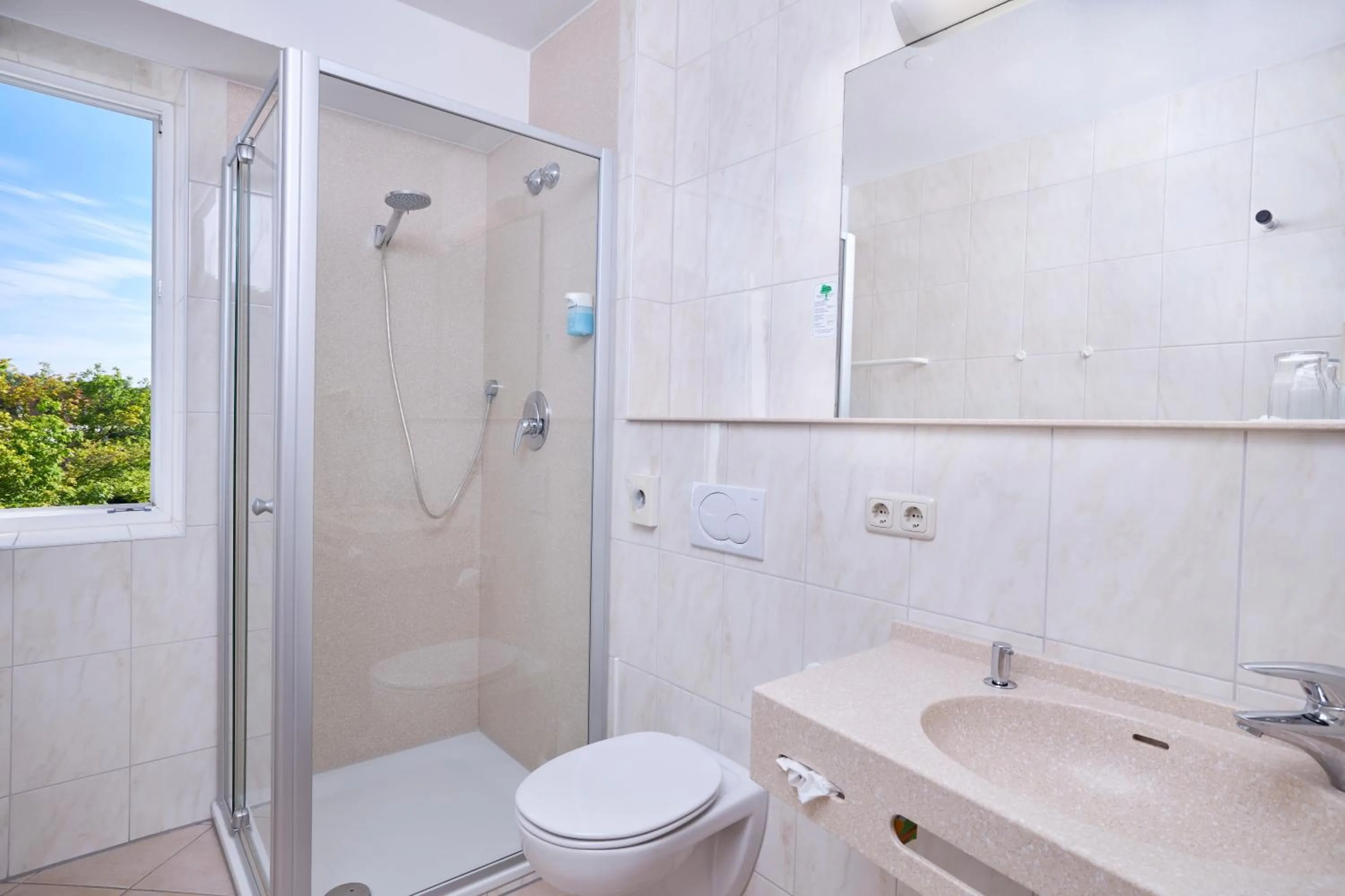 Toilet in Hotel Schwertfirm